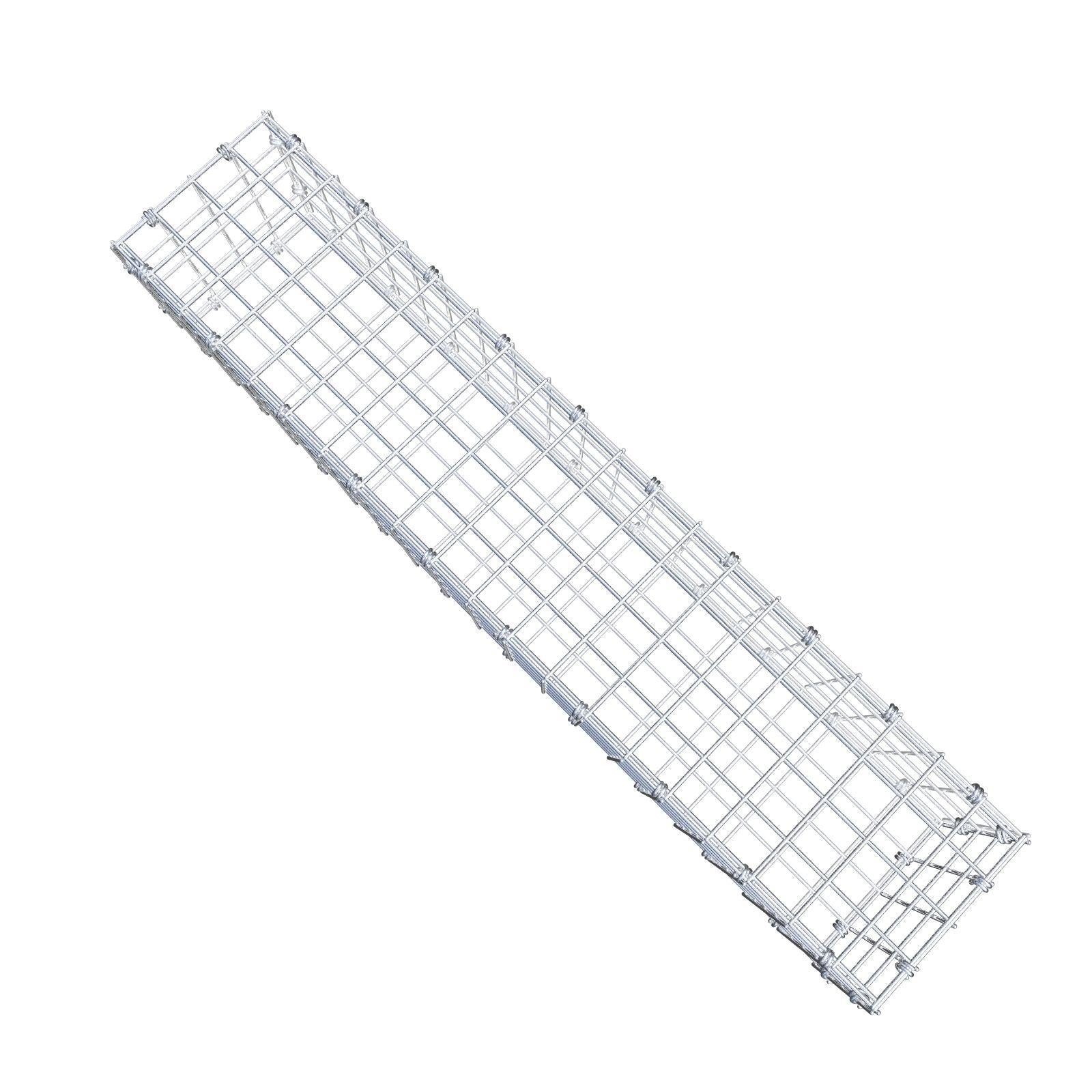 Gabião 100 cm x 20 cm x 20 cm (C x A x P), malhagem 5 x 5 cm, anel espiral
