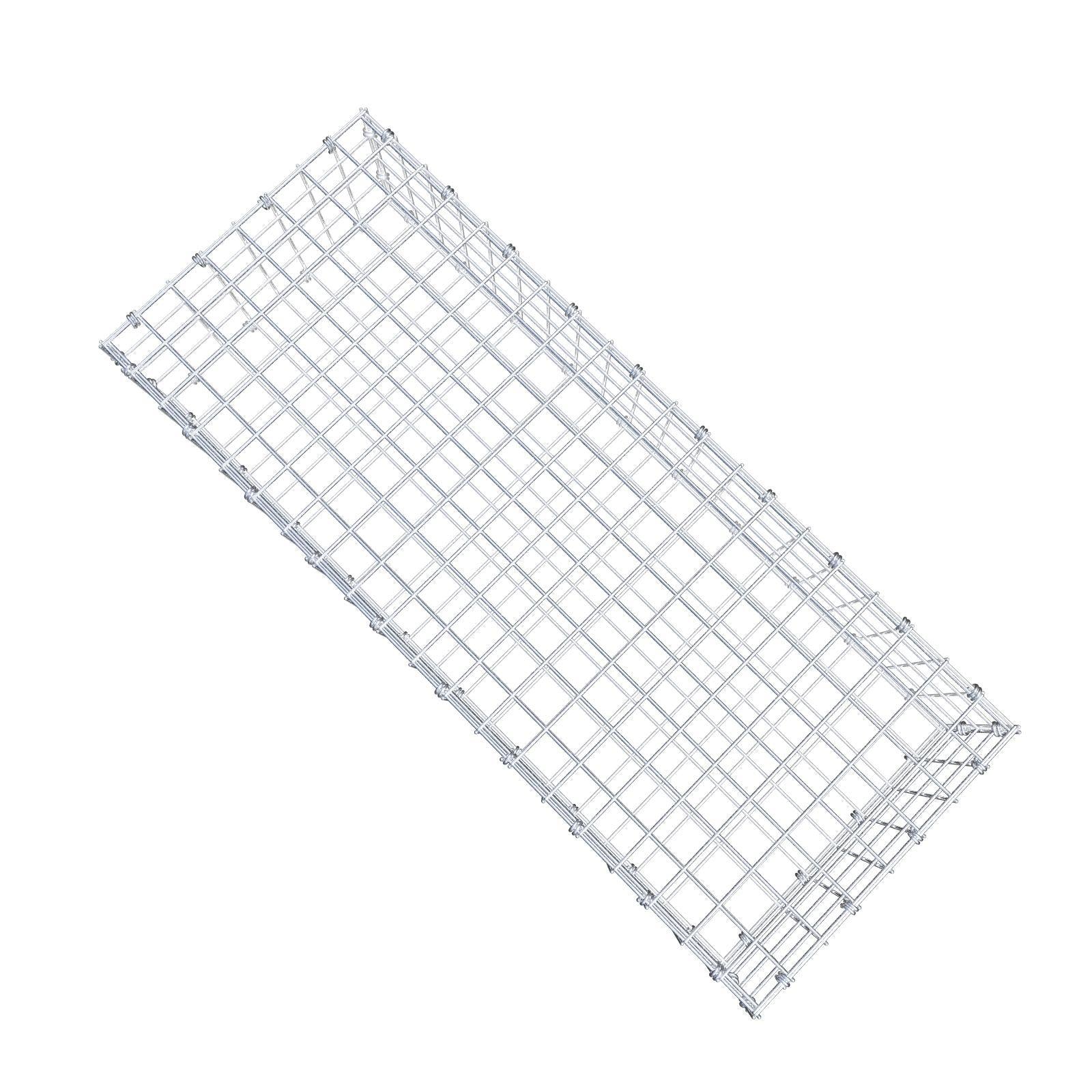 Gabião 100 cm x 20 cm x 40 cm (C x A x P), malhagem 5 x 5 cm, anel espiral