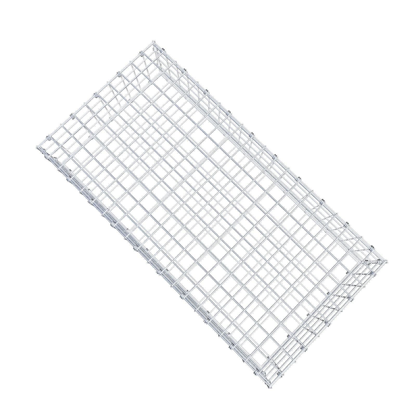Gabião 100 cm x 20 cm x 50 cm (C x A x P), malhagem 5 x 5 cm, anel espiral