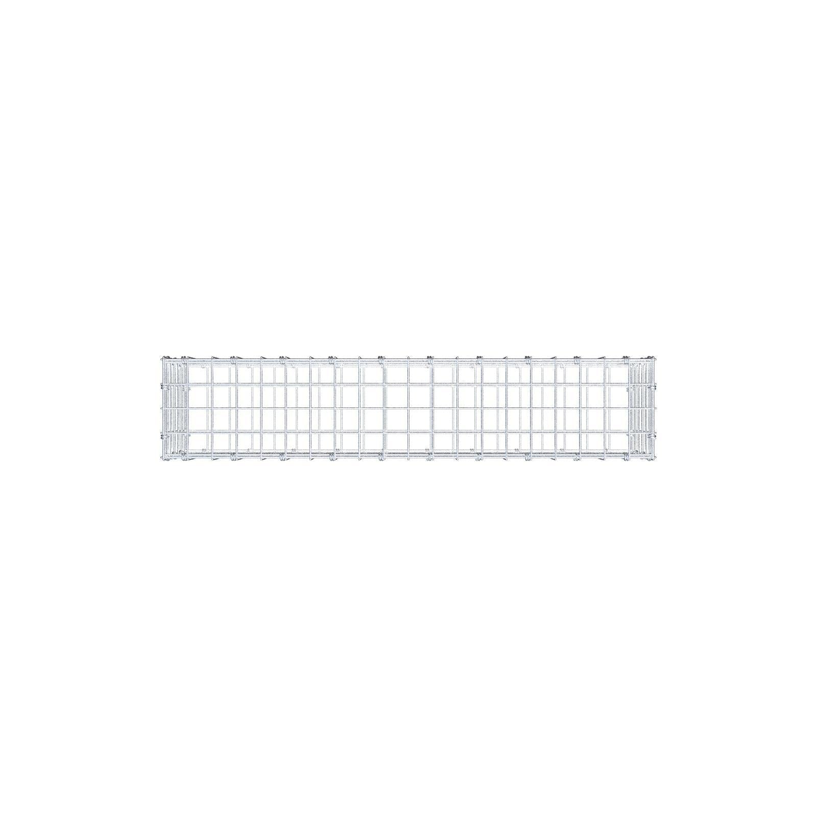 Gabião 100 cm x 30 cm x 20 cm (C x A x P), malhagem 5 x 5 cm, anel espiral