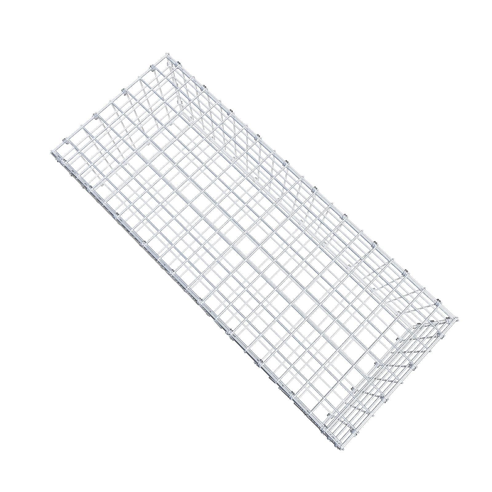 Gabião 100 cm x 30 cm x 40 cm (C x A x P), malhagem 5 x 5 cm, anel espiral
