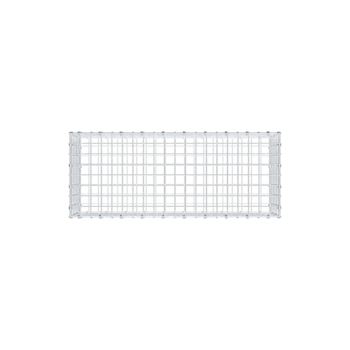 Gabion 100 cm x 30 cm x 40 cm (L x H x D), maskestørrelse 5 x 5 cm, spiralring