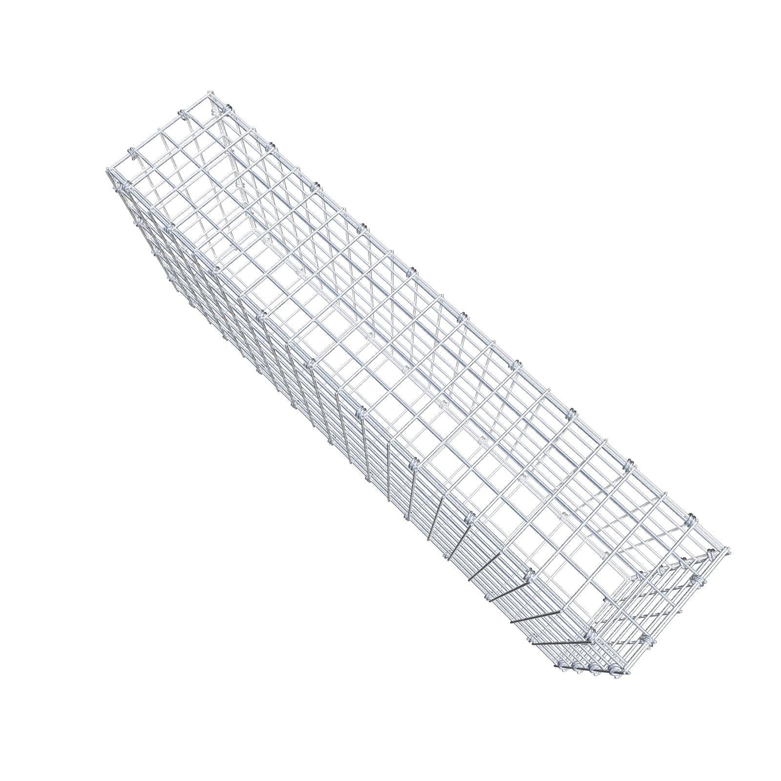 Gabião 100 cm x 40 cm x 20 cm (C x A x P), malhagem 5 x 5 cm, anel espiral