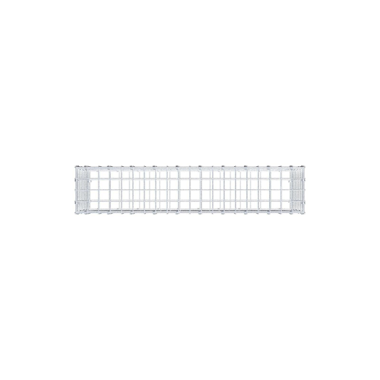 Gabião 100 cm x 40 cm x 20 cm (C x A x P), malhagem 5 x 5 cm, anel espiral