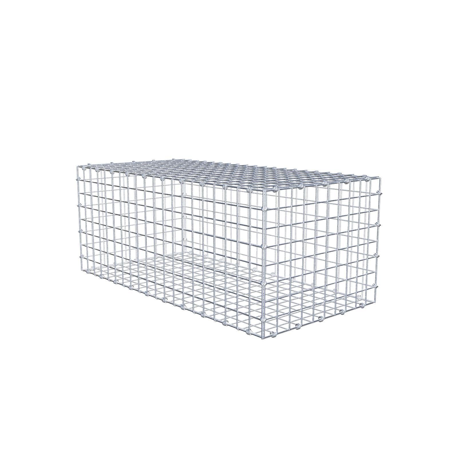 Gabião 100 cm x 40 cm x 50 cm (C x A x P), malhagem 5 x 5 cm, anel espiral