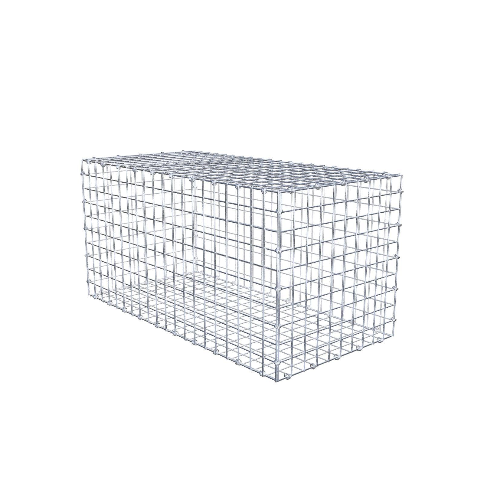 Gabião 100 cm x 50 cm x 50 cm (C x A x P), malhagem 5 x 5 cm, anel espiral