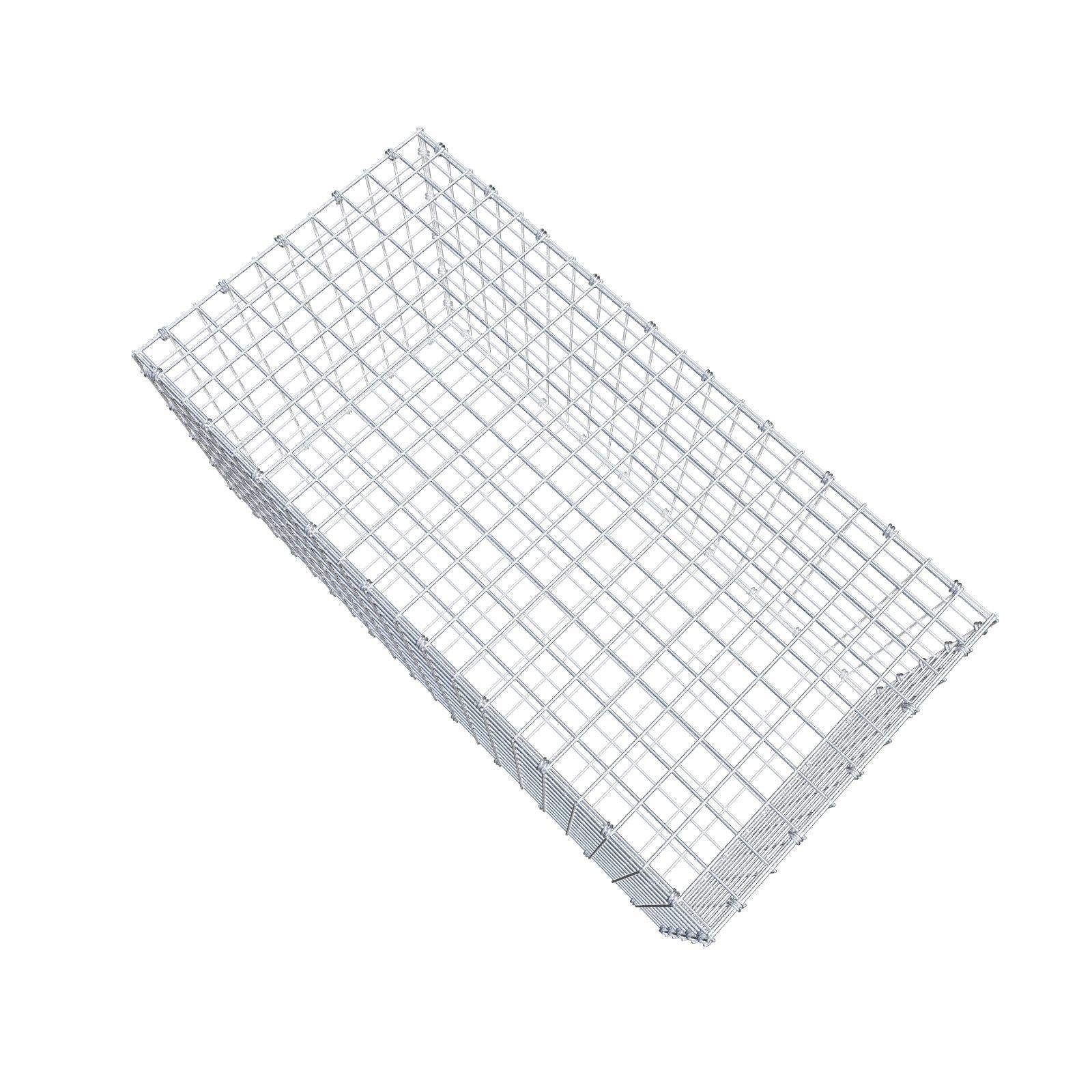 Gabião 100 cm x 50 cm x 50 cm (C x A x P), malhagem 5 x 5 cm, anel espiral