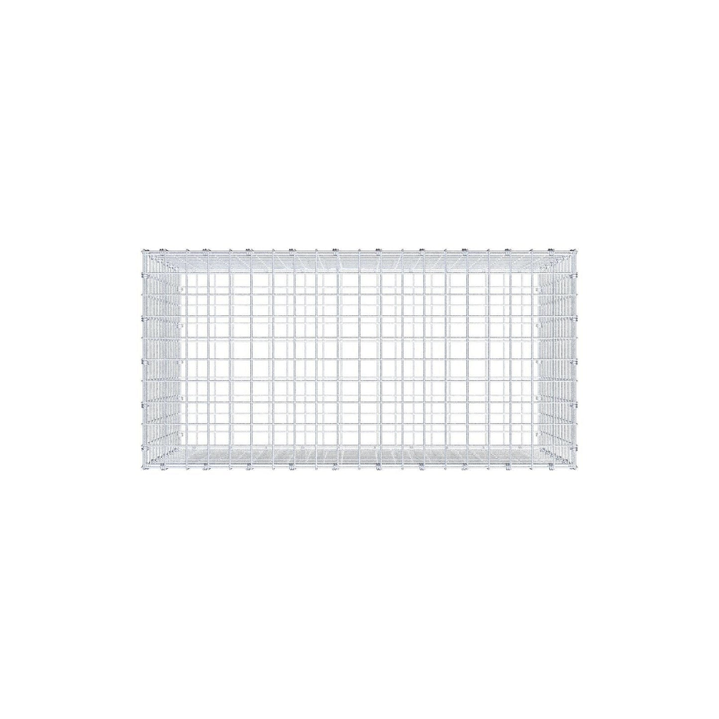 Gabion 100 cm x 60 cm x 50 cm (L x H x D), maskestørrelse 5 x 5 cm, spiralring