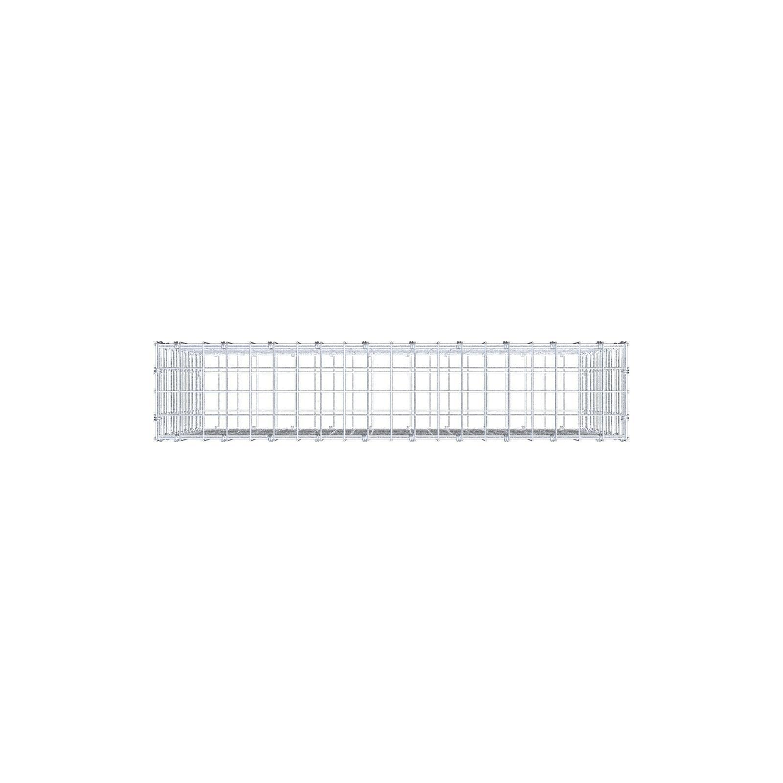 Gabião 100 cm x 70 cm x 20 cm (C x A x P), malhagem 5 x 5 cm, anel espiral