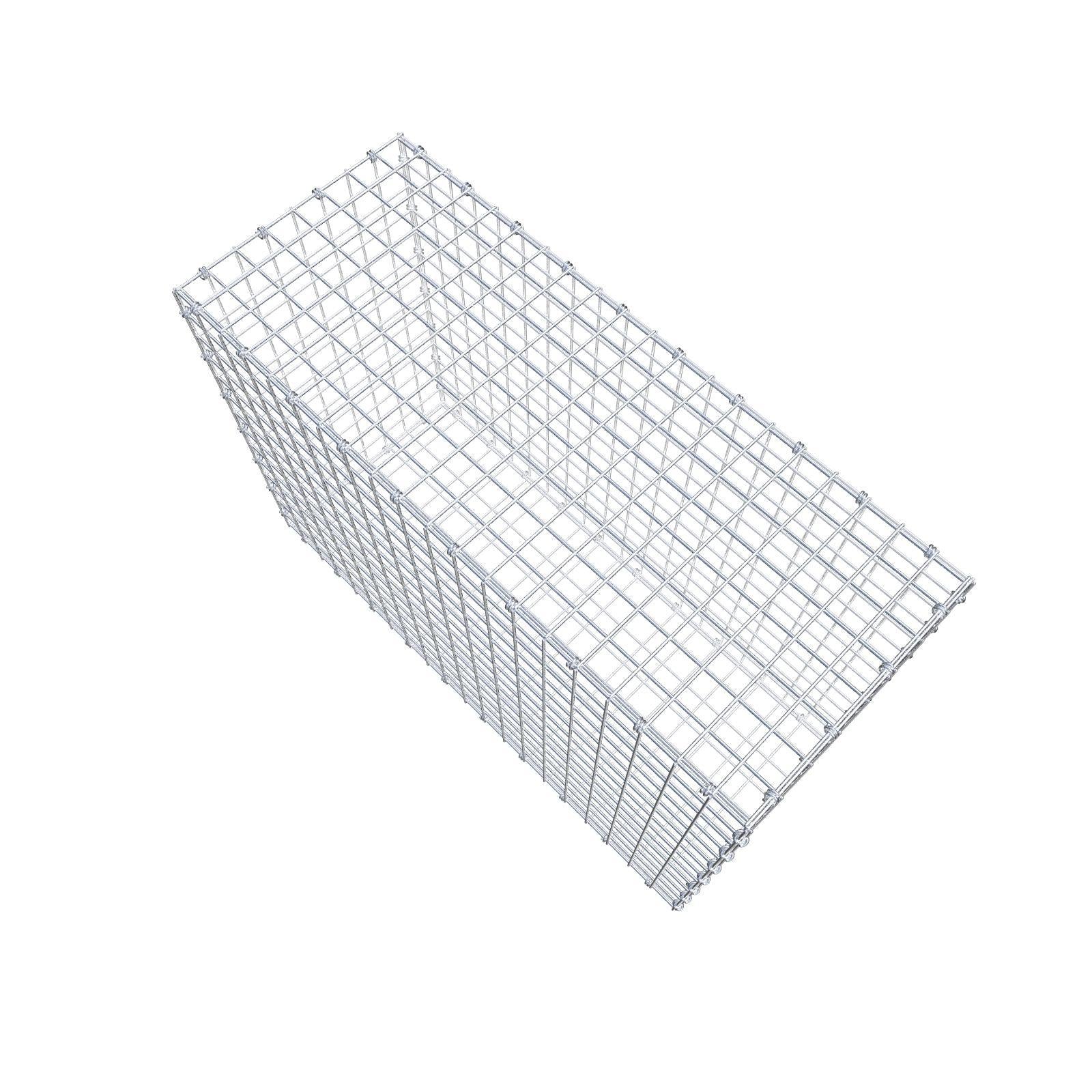 Gabião 100 cm x 70 cm x 40 cm (C x A x P), malhagem 5 x 5 cm, anel espiral