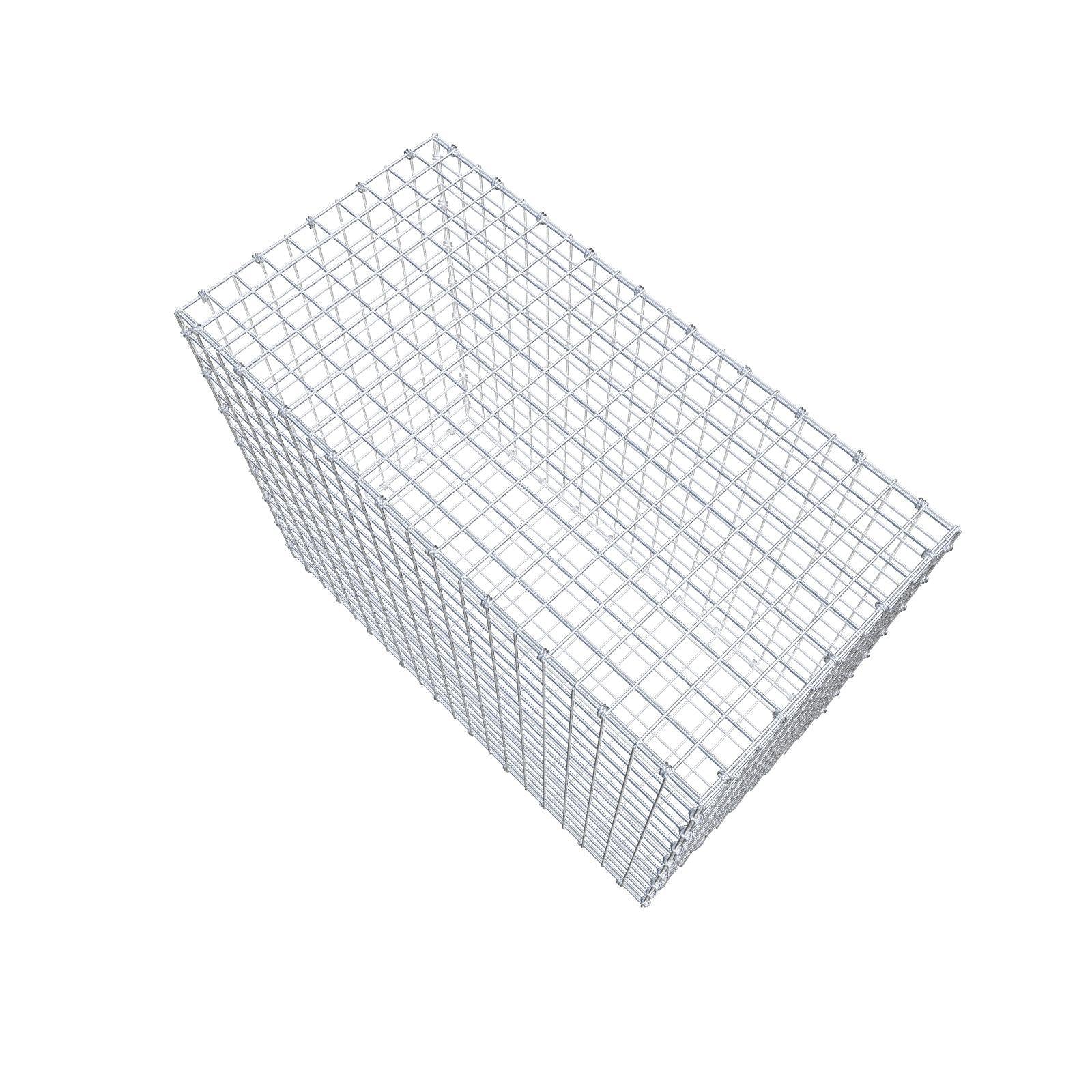 Gabião 100 cm x 80 cm x 50 cm (C x A x P), malhagem 5 x 5 cm, anel espiral