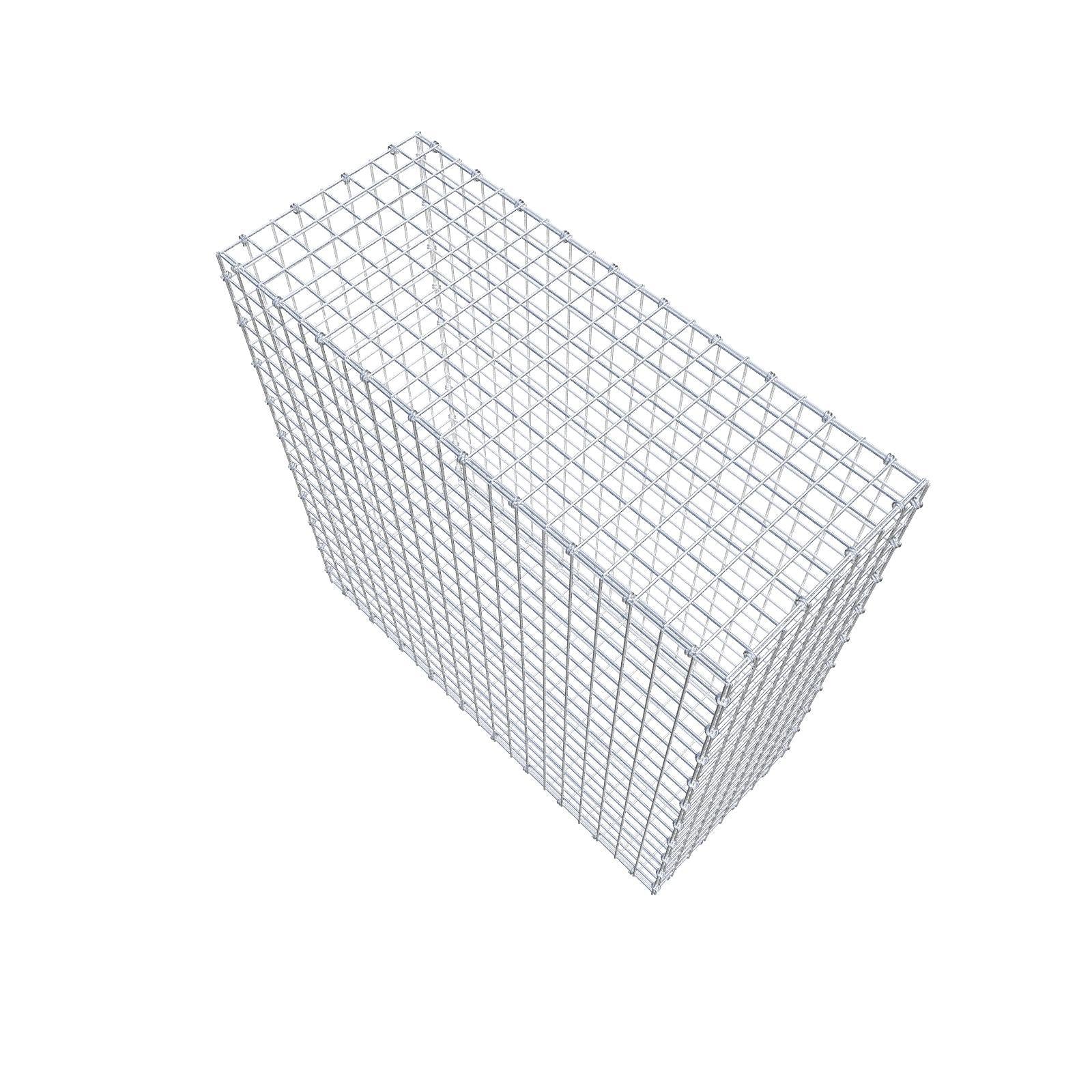 Gabião 100 cm x 100 cm x 40 cm (C x A x P), malhagem 5 x 5 cm, anel espiral