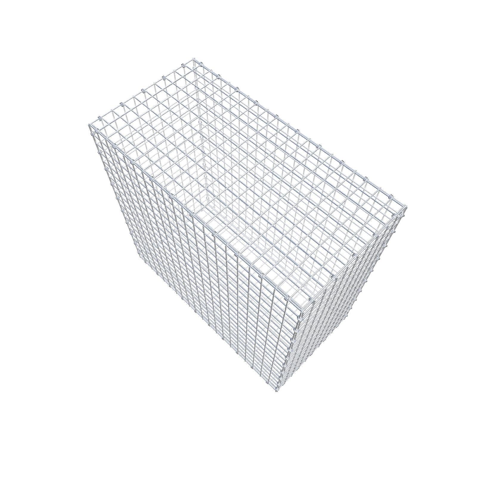 Gabião 100 cm x 100 cm x 50 cm (C x A x P), malhagem 5 x 5 cm, anel espiral