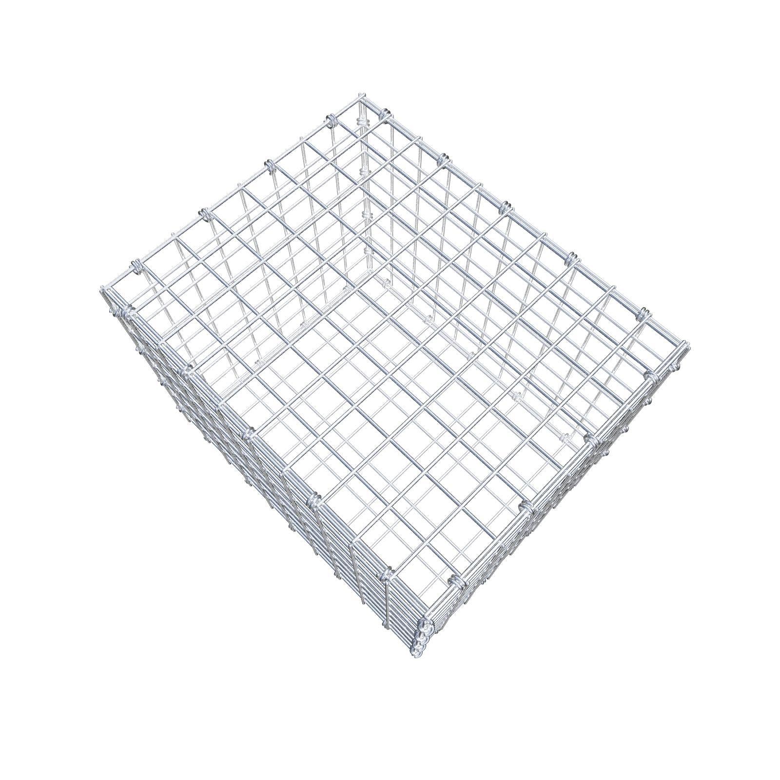 Gabião 50 cm x 40 cm x 40 cm (C x A x P), malhagem 5 x 5 cm, anel espiral