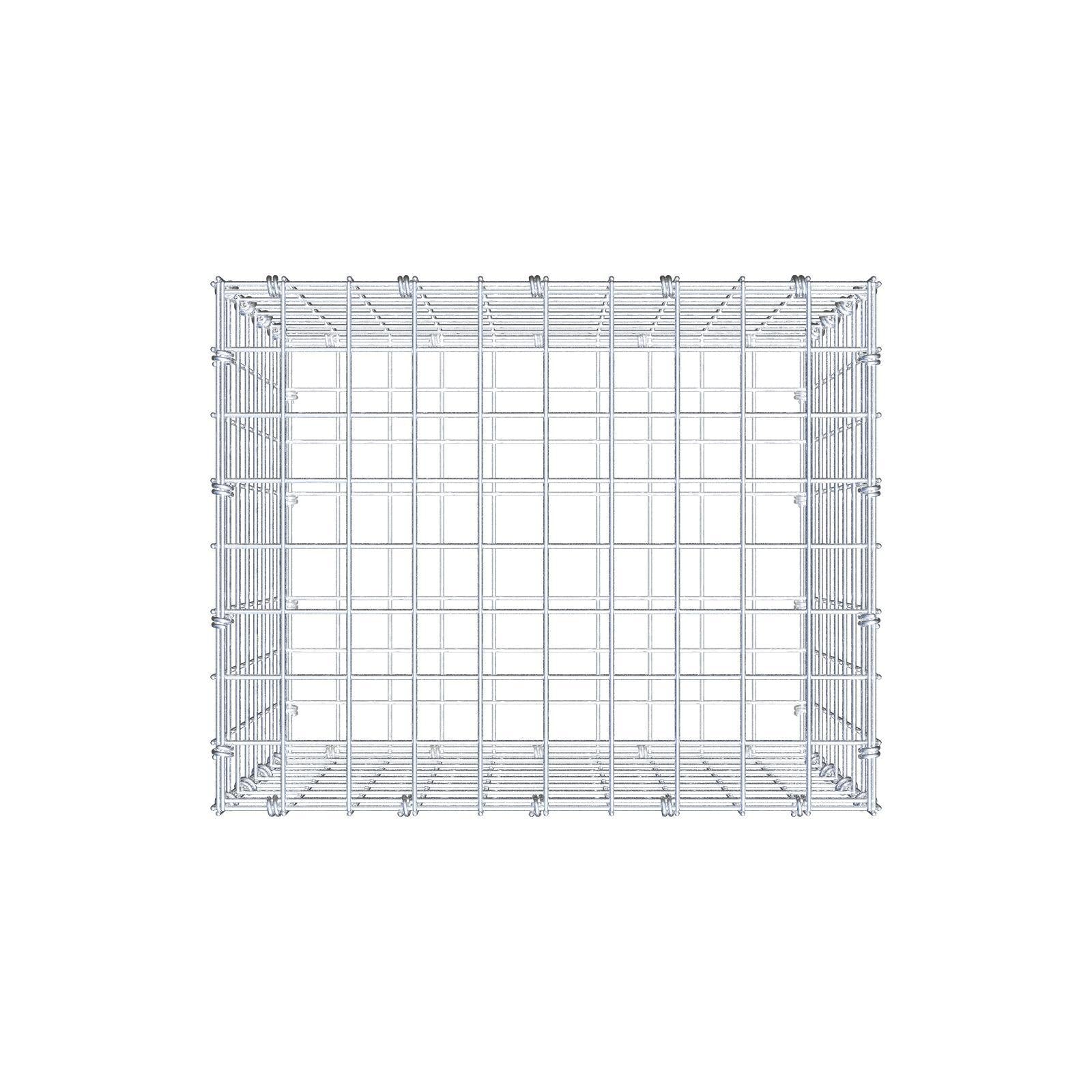 Gabião 50 cm x 40 cm x 40 cm (C x A x P), malhagem 5 x 5 cm, anel espiral