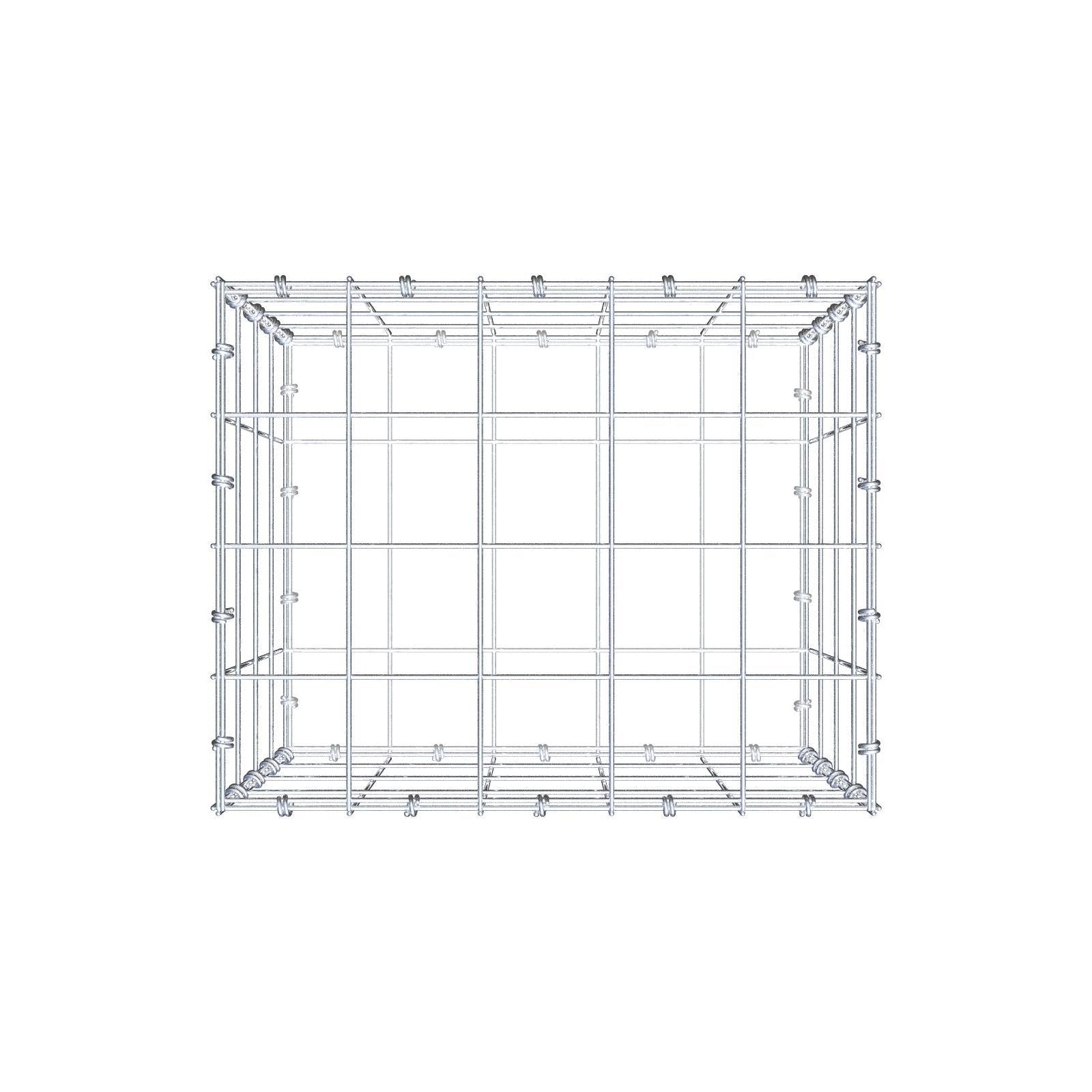 Gabião 50 cm x 40 cm x 40 cm (C x A x P), malhagem 10 x 10 cm, anel espiral