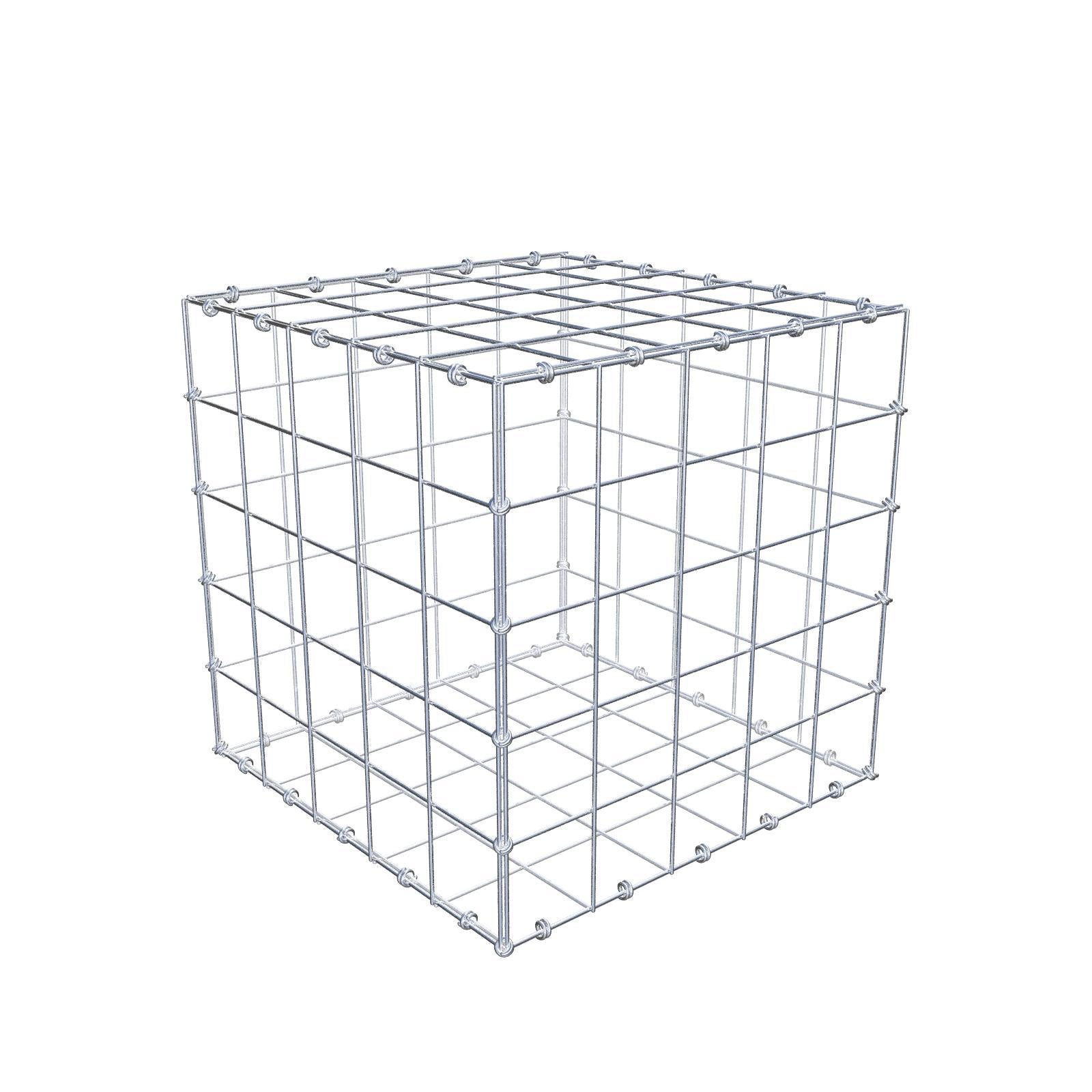 Gabião 50 cm x 50 cm x 50 cm (C x A x P), malhagem 10 x 10 cm, anel espiral