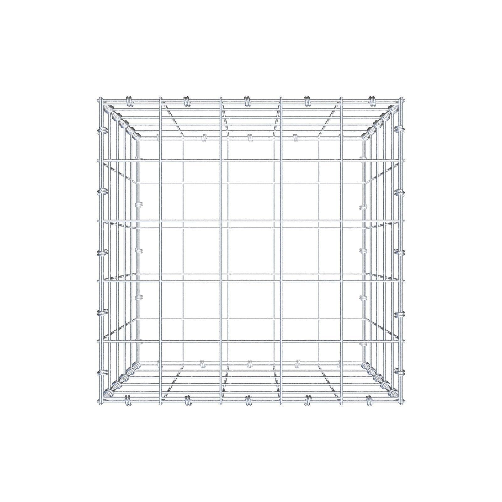 Gabião 50 cm x 50 cm x 50 cm (C x A x P), malhagem 10 x 10 cm, anel espiral