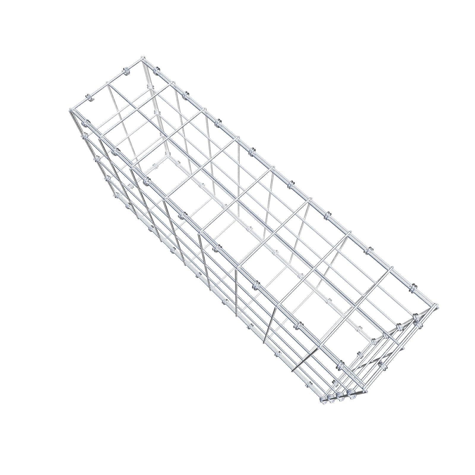 Gabion 80 cm x 40 cm x 20 cm (L x H x D), mesh size 10 x 10 cm, spiral ring