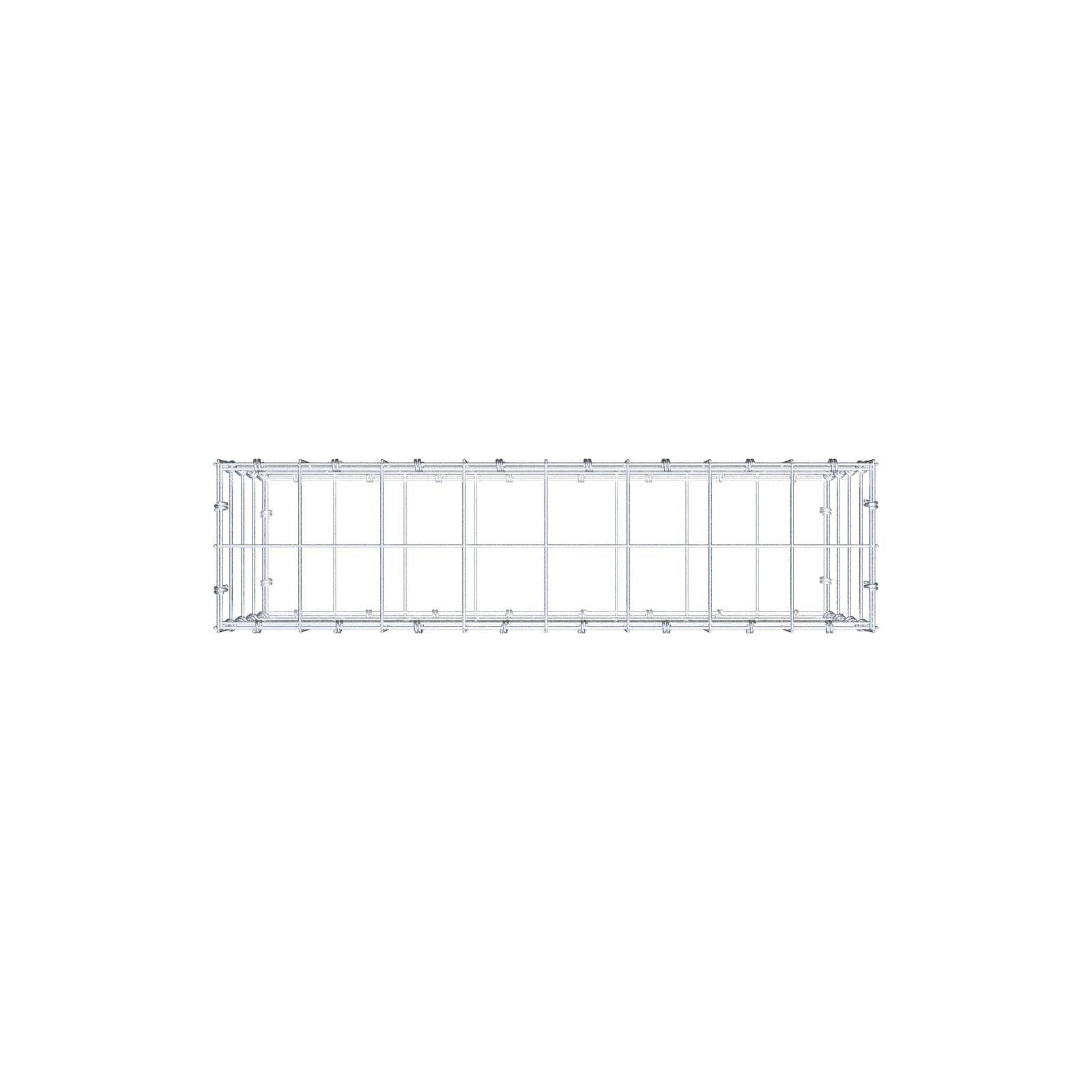 Gabion 80 cm x 40 cm x 20 cm (L x H x D), mesh size 10 x 10 cm, spiral ring