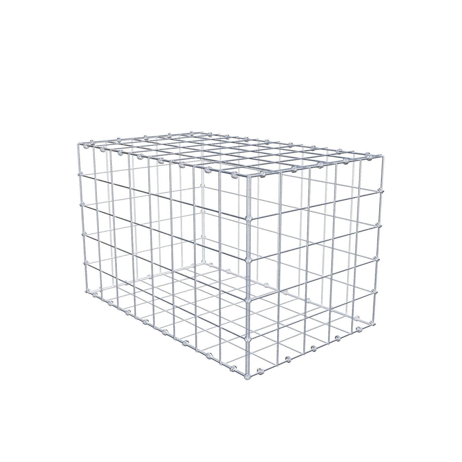 Gabbione 80 cm x 50 cm x 50 cm (L x H x P), maglia 10 x 10 cm, anello a spirale
