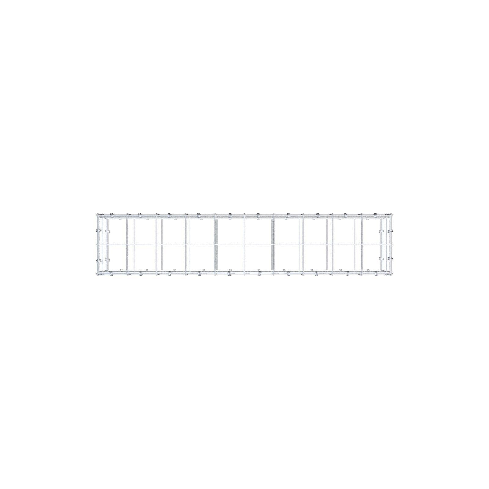 Schanskorf 100 cm x 20 cm x 20 cm (L x H x D), maaswijdte 10 x 10 cm, spiraalring