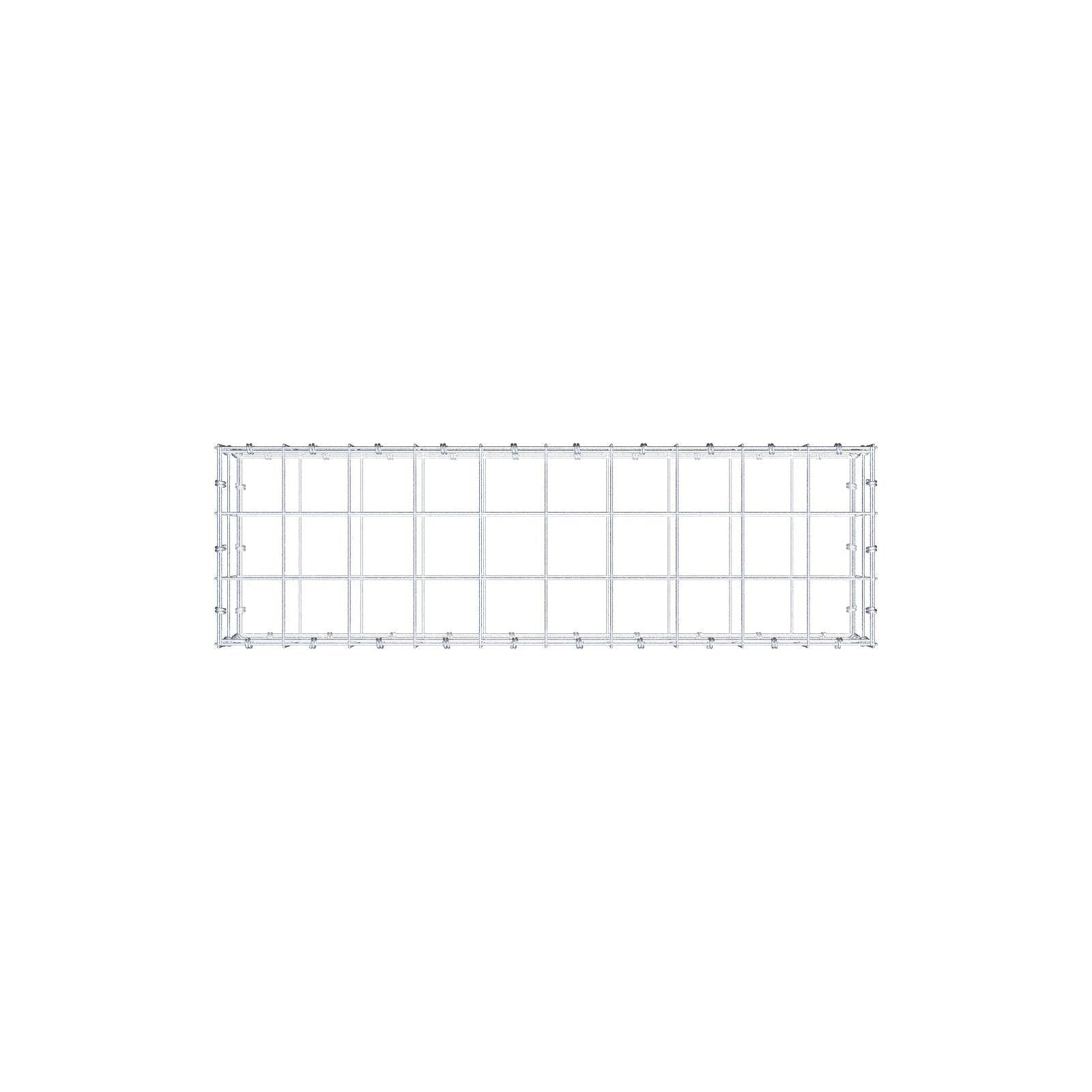 Gabião 100 cm x 20 cm x 30 cm (C x A x P), malhagem 10 x 10 cm, anel espiral