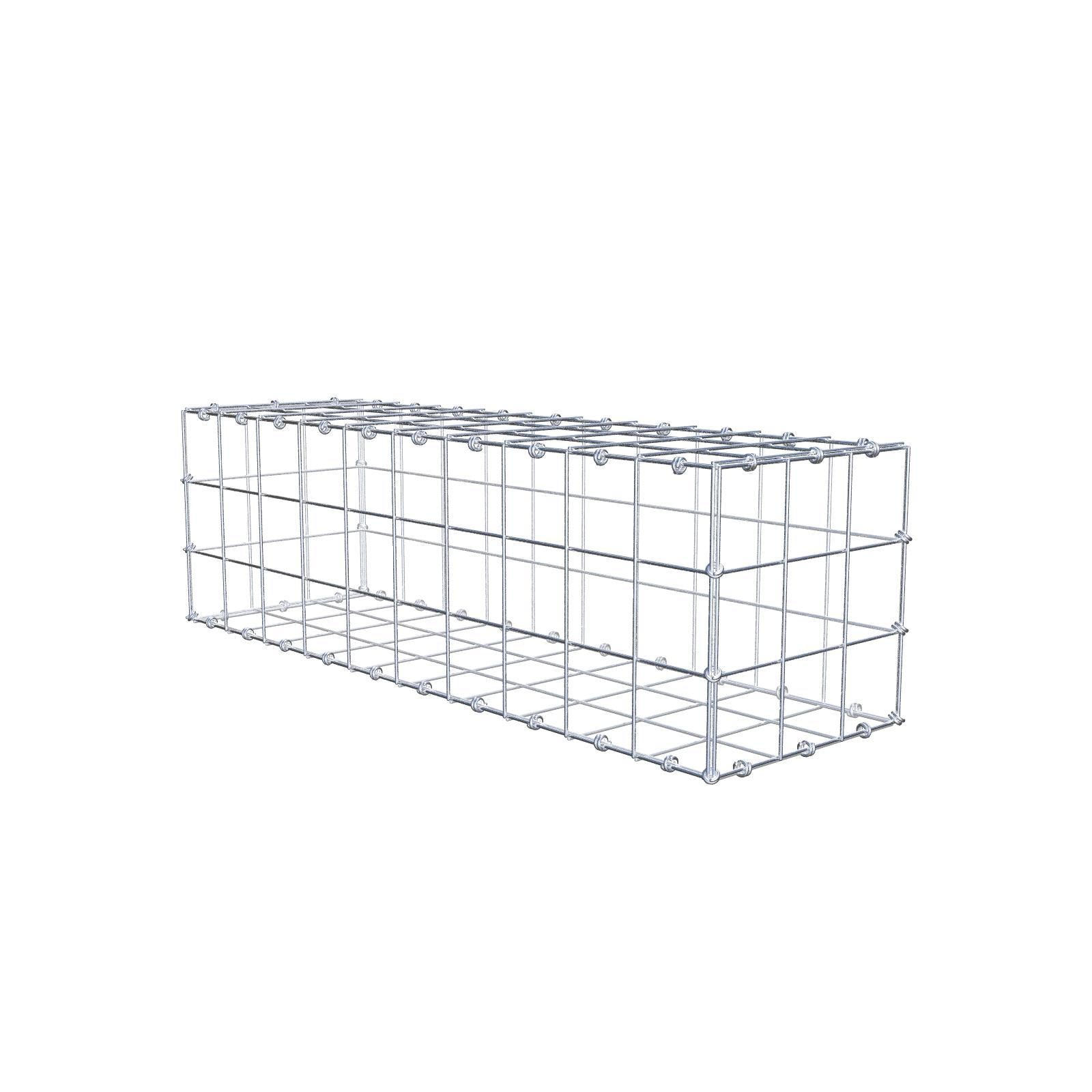 Gabion 100 cm x 30 cm x 30 cm (L x H x D), maskstorlek 10 x 10 cm, spiralring