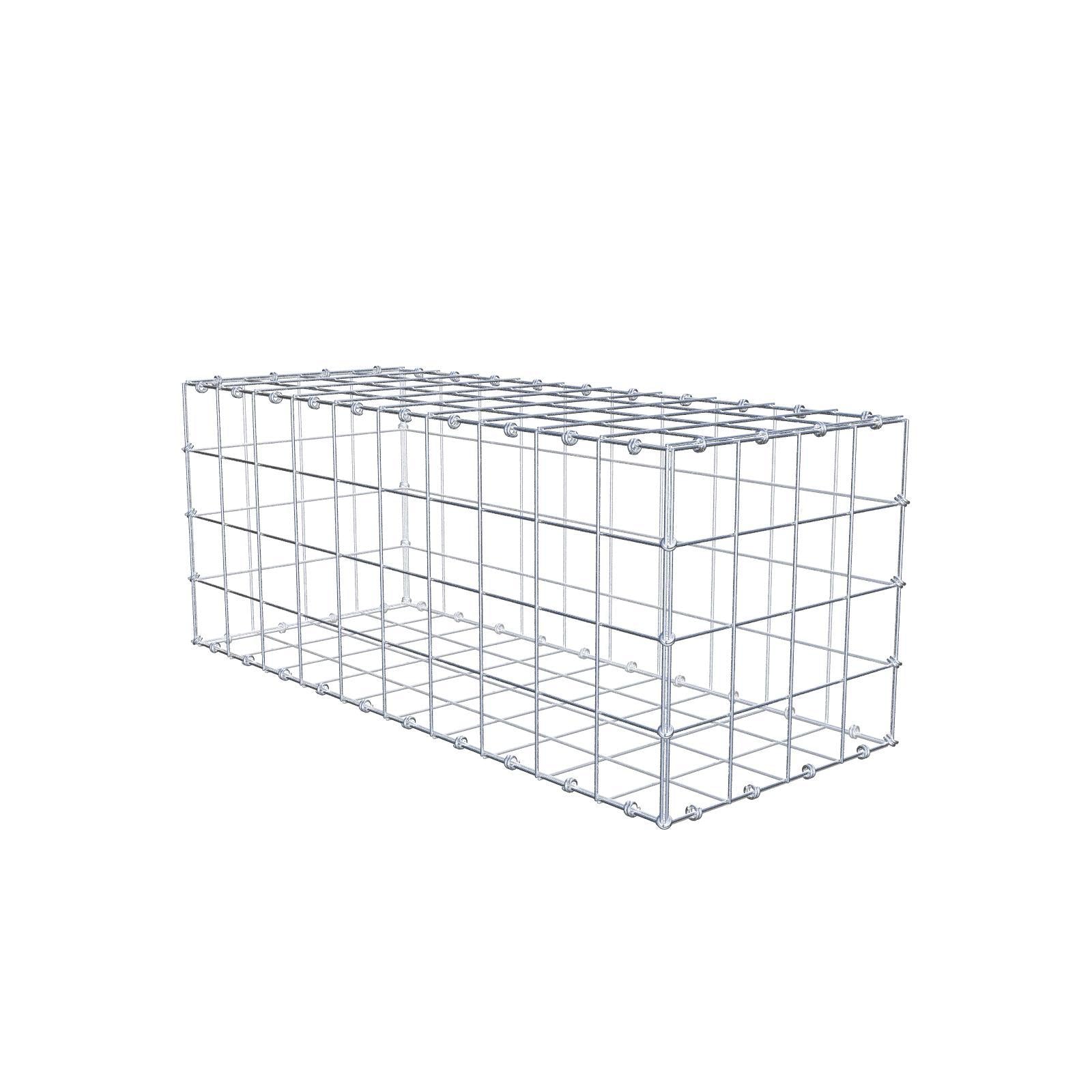 Gabião 100 cm x 40 cm x 40 cm (C x A x P), malhagem 10 x 10 cm, anel espiral