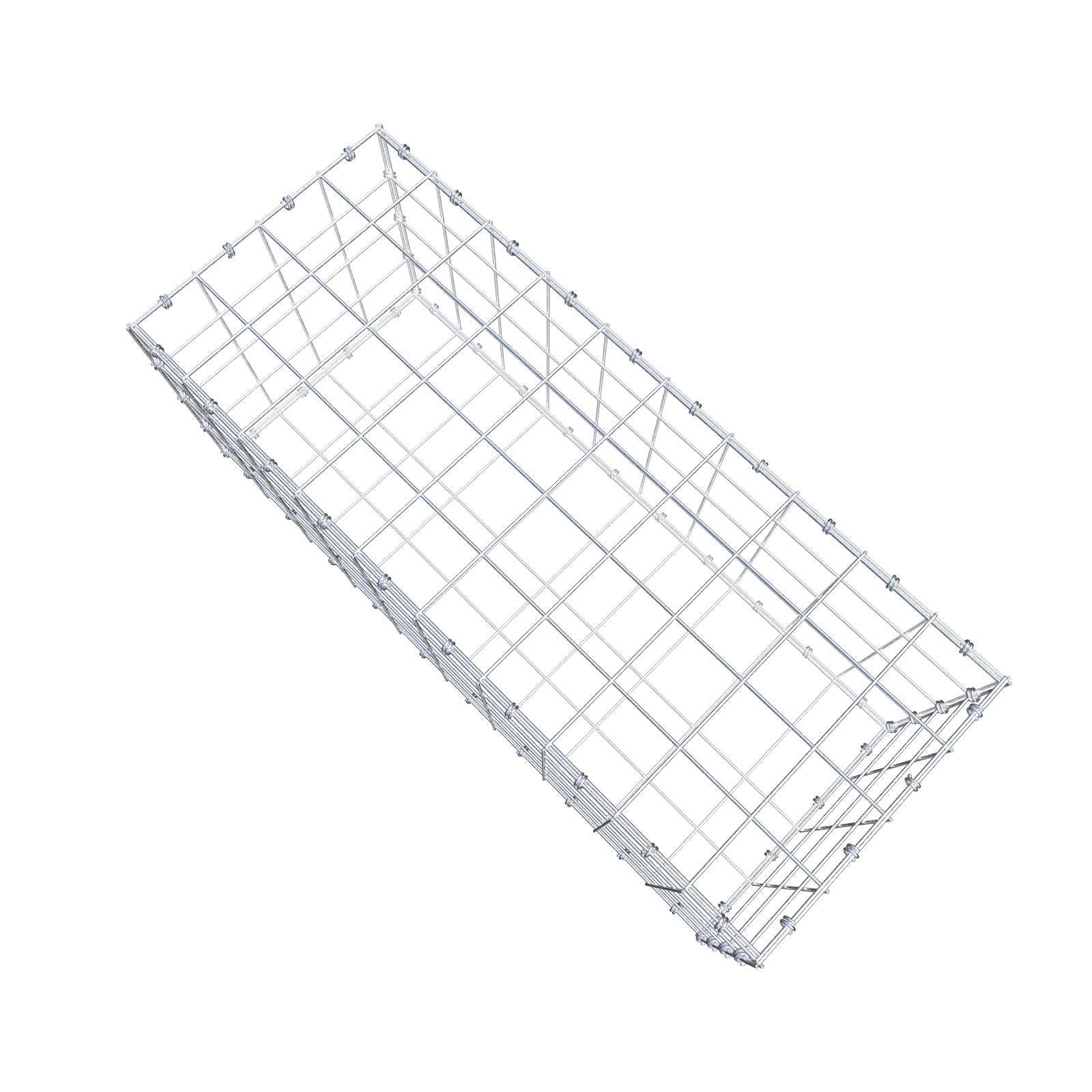 Gabião 100 cm x 40 cm x 40 cm (C x A x P), malhagem 10 x 10 cm, anel espiral