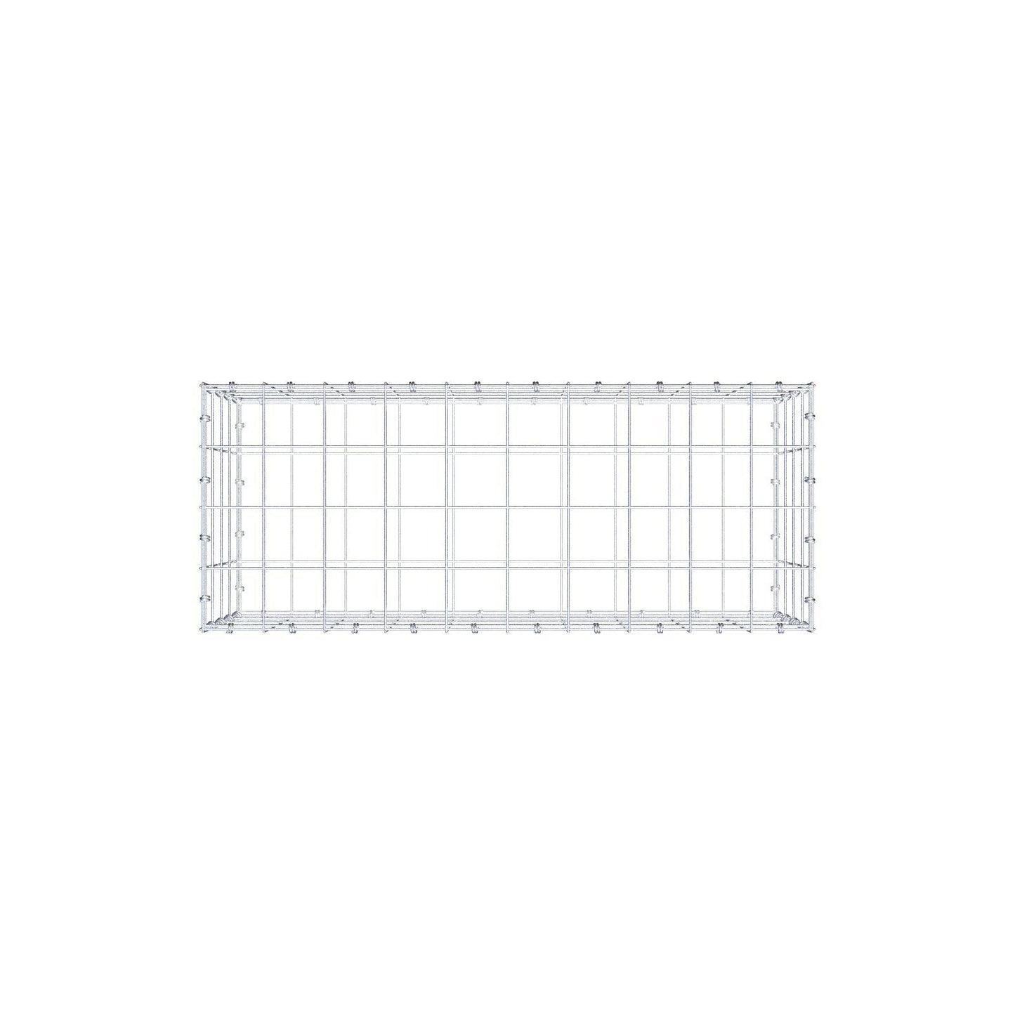 Schanskorf 100 cm x 40 cm x 40 cm (L x H x D), maaswijdte 10 x 10 cm, spiraalring