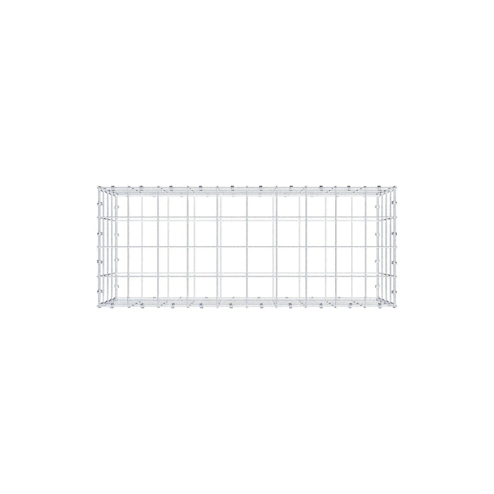 Gabião 100 cm x 40 cm x 40 cm (C x A x P), malhagem 10 x 10 cm, anel espiral