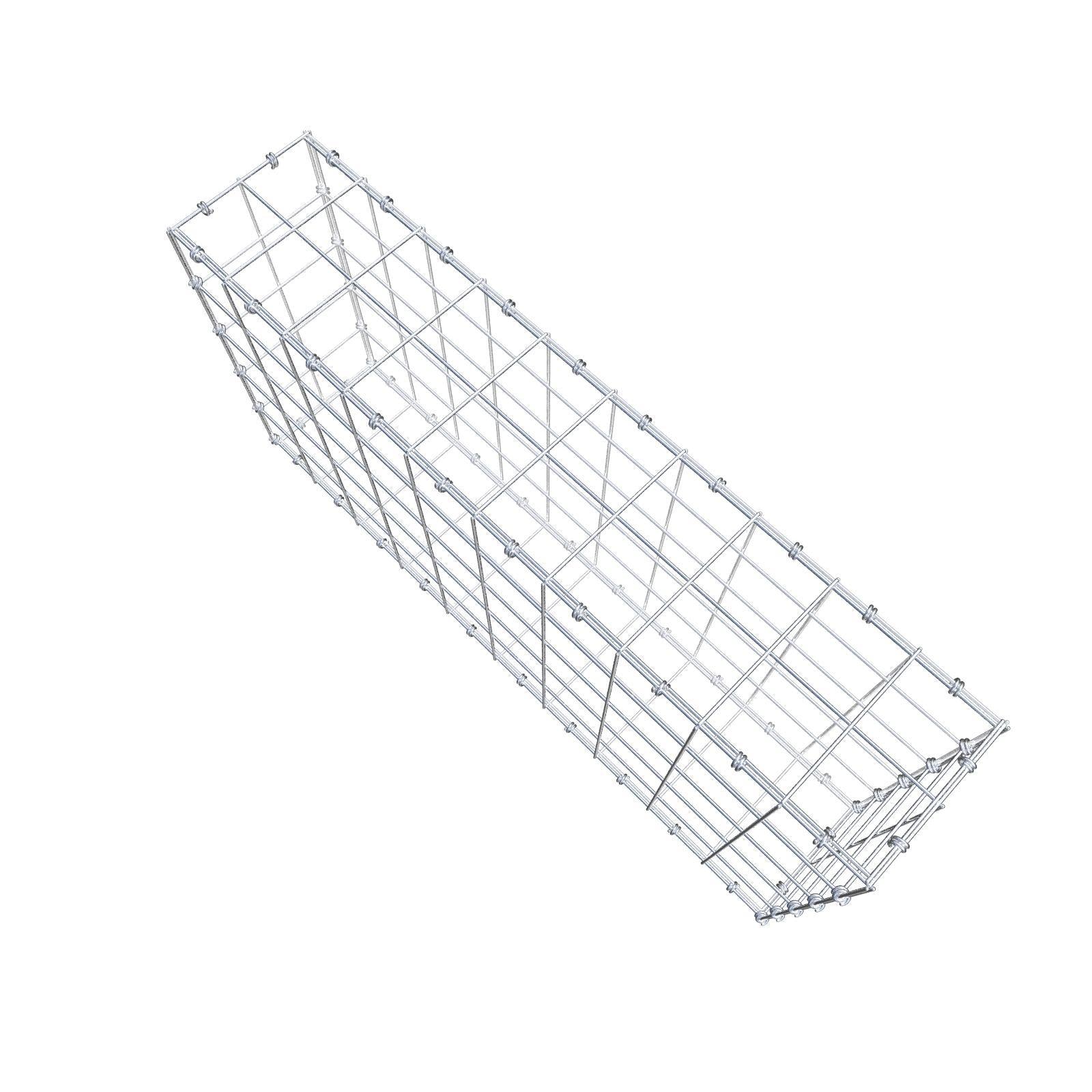 Gabião 100 cm x 50 cm x 20 cm (C x A x P), malhagem 10 x 10 cm, anel espiral