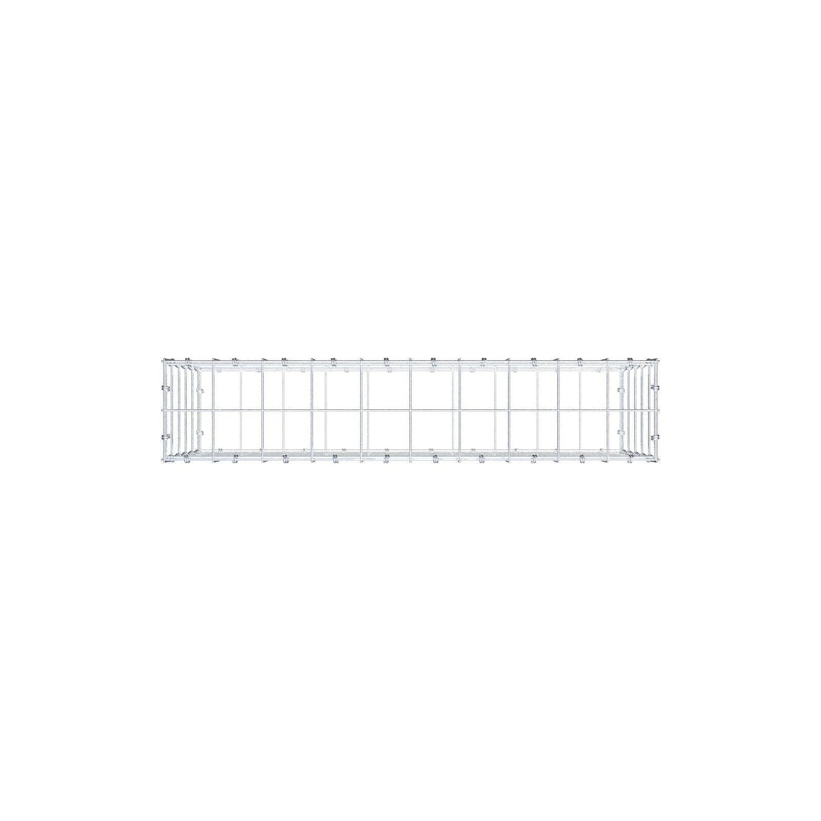 Gabião 100 cm x 50 cm x 20 cm (C x A x P), malhagem 10 x 10 cm, anel espiral
