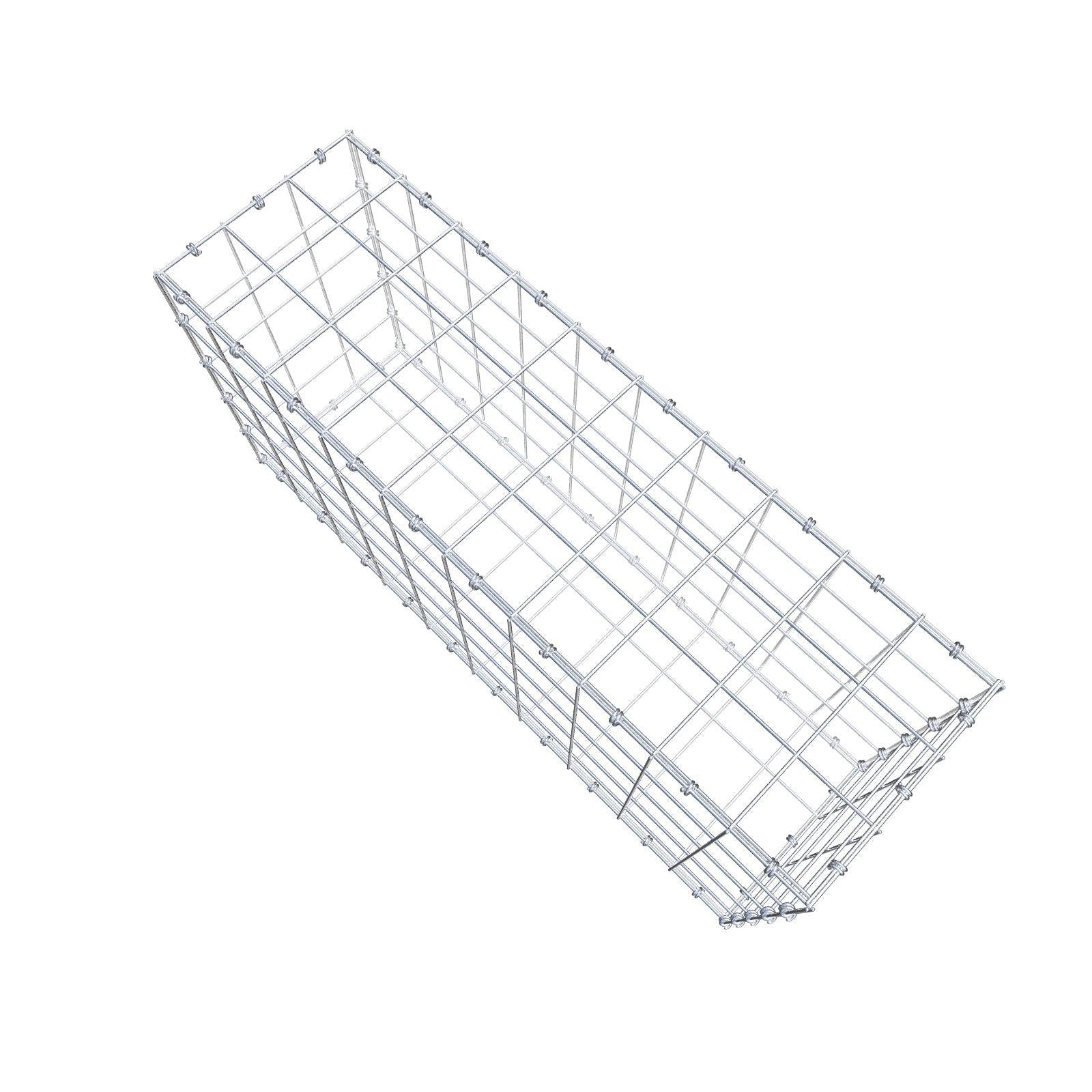 Gabião 100 cm x 50 cm x 30 cm (C x A x P), malhagem 10 x 10 cm, anel espiral