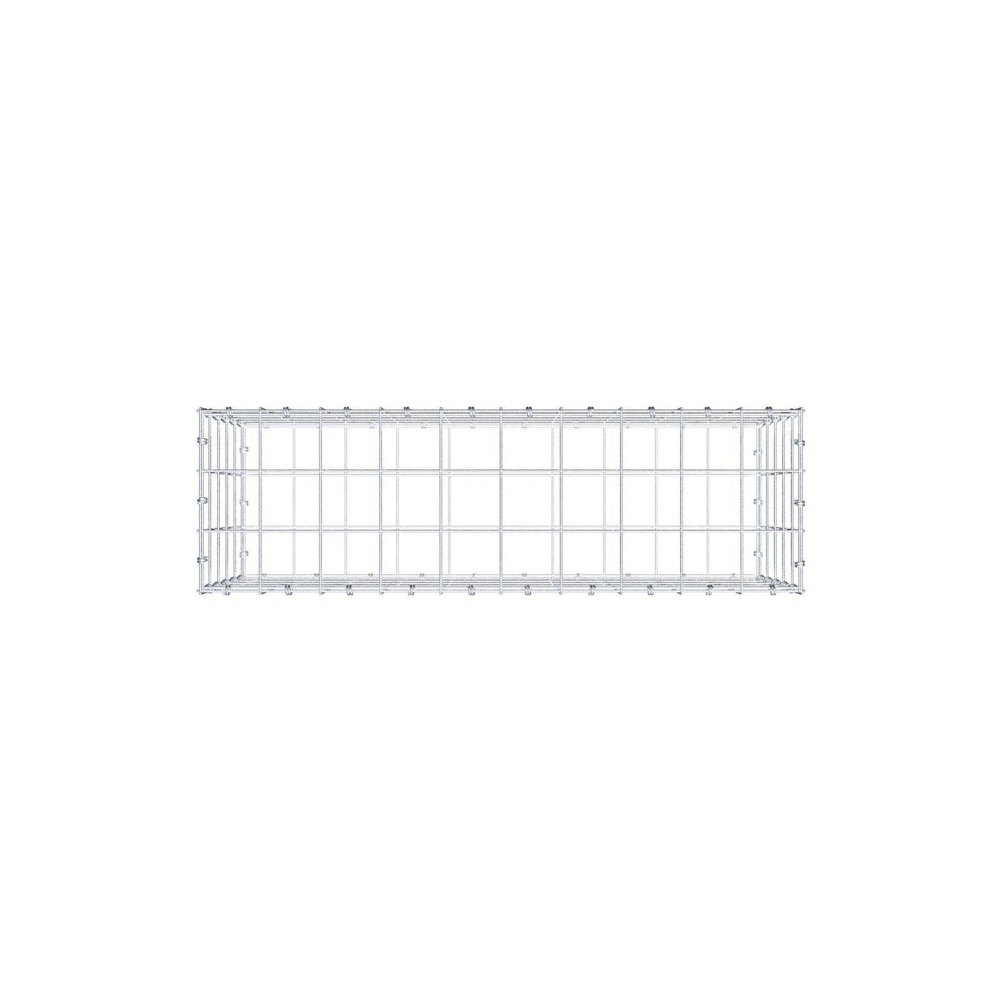 Gabião 100 cm x 50 cm x 30 cm (C x A x P), malhagem 10 x 10 cm, anel espiral