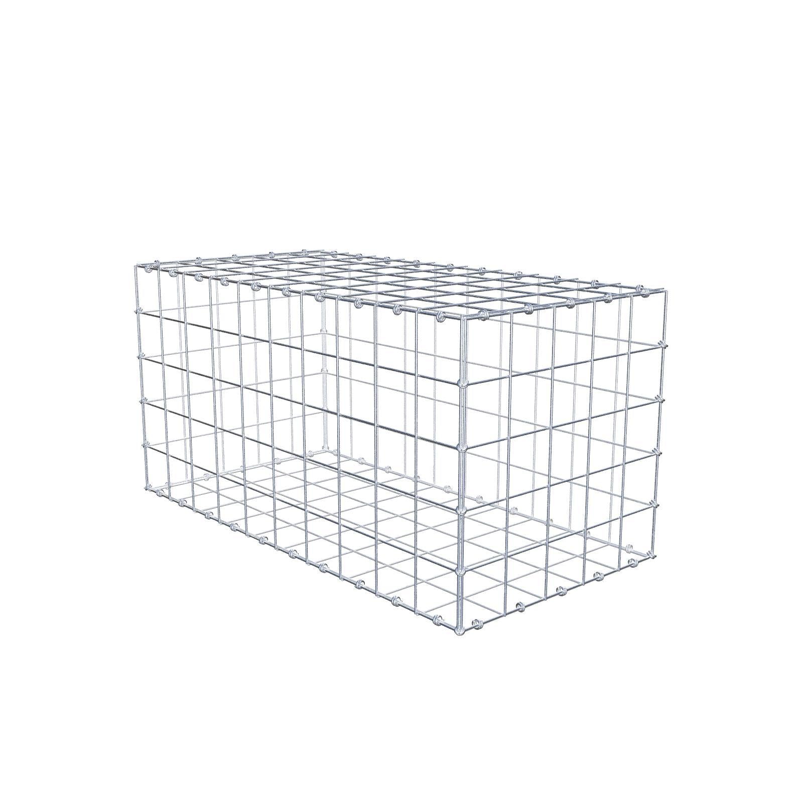 Gabione 100 cm x 50 cm x 50 cm (L x H x T), Maschenweite 10 x 10 cm, Spiralring
