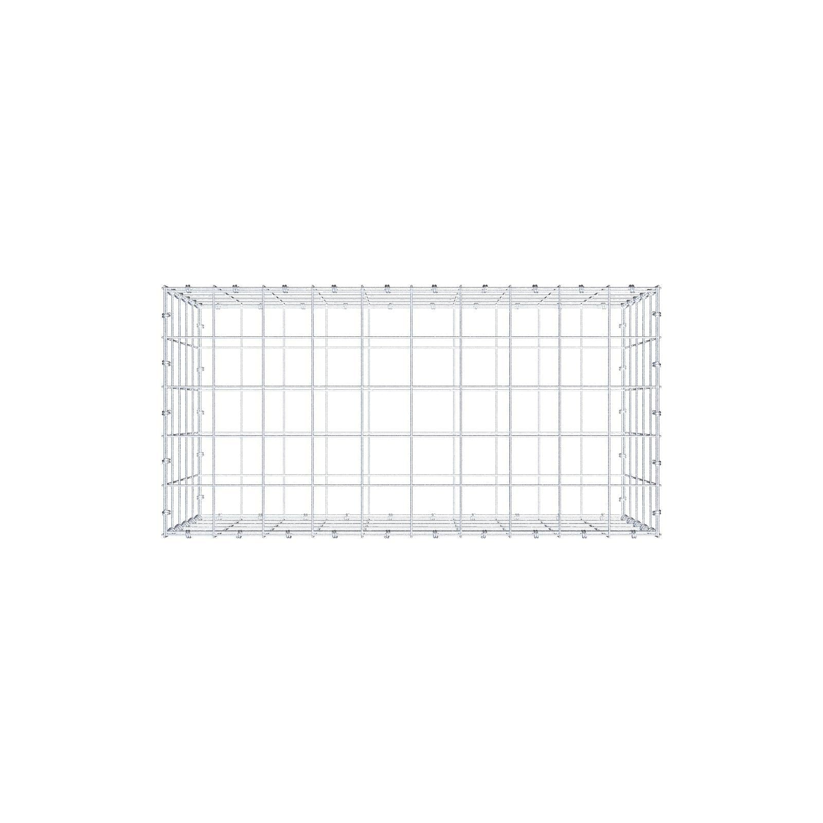 Gabione 100 cm x 50 cm x 50 cm (L x H x T), Maschenweite 10 x 10 cm, Spiralring