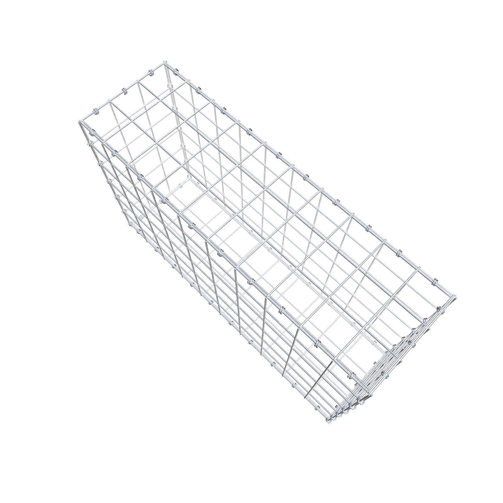 Gabião 100 cm x 60 cm x 30 cm (C x A x P), malhagem 10 x 10 cm, anel espiral