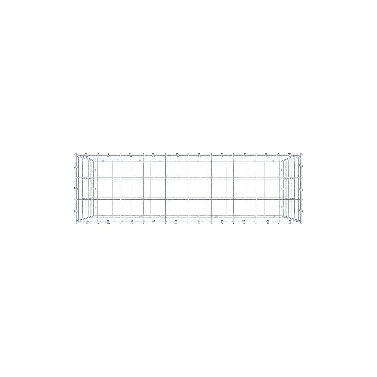 Gabião 100 cm x 60 cm x 30 cm (C x A x P), malhagem 10 x 10 cm, anel espiral
