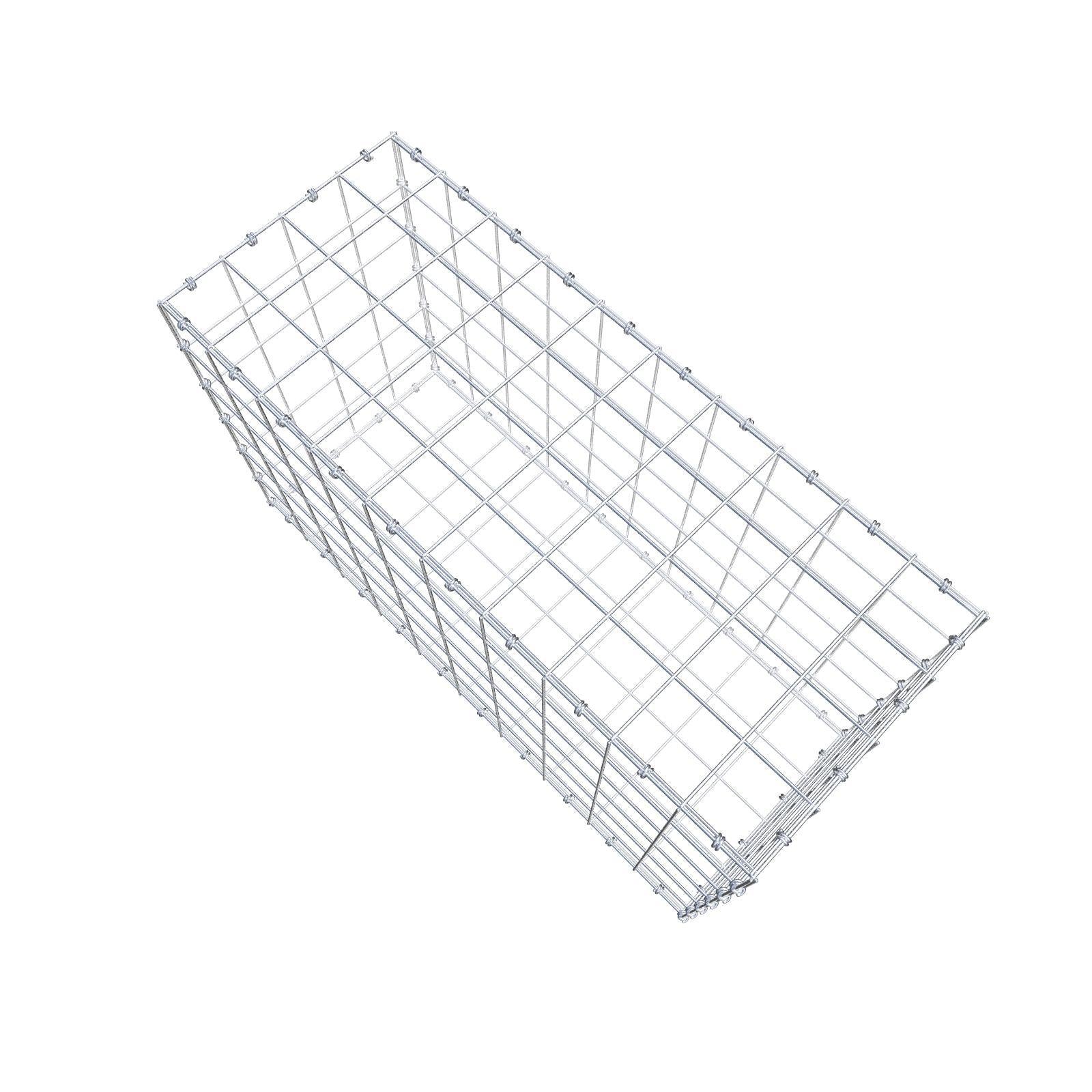 Gabion 100 cm x 60 cm x 40 cm (L x H x P), mailles 10 x 10 cm, anneau en spirale
