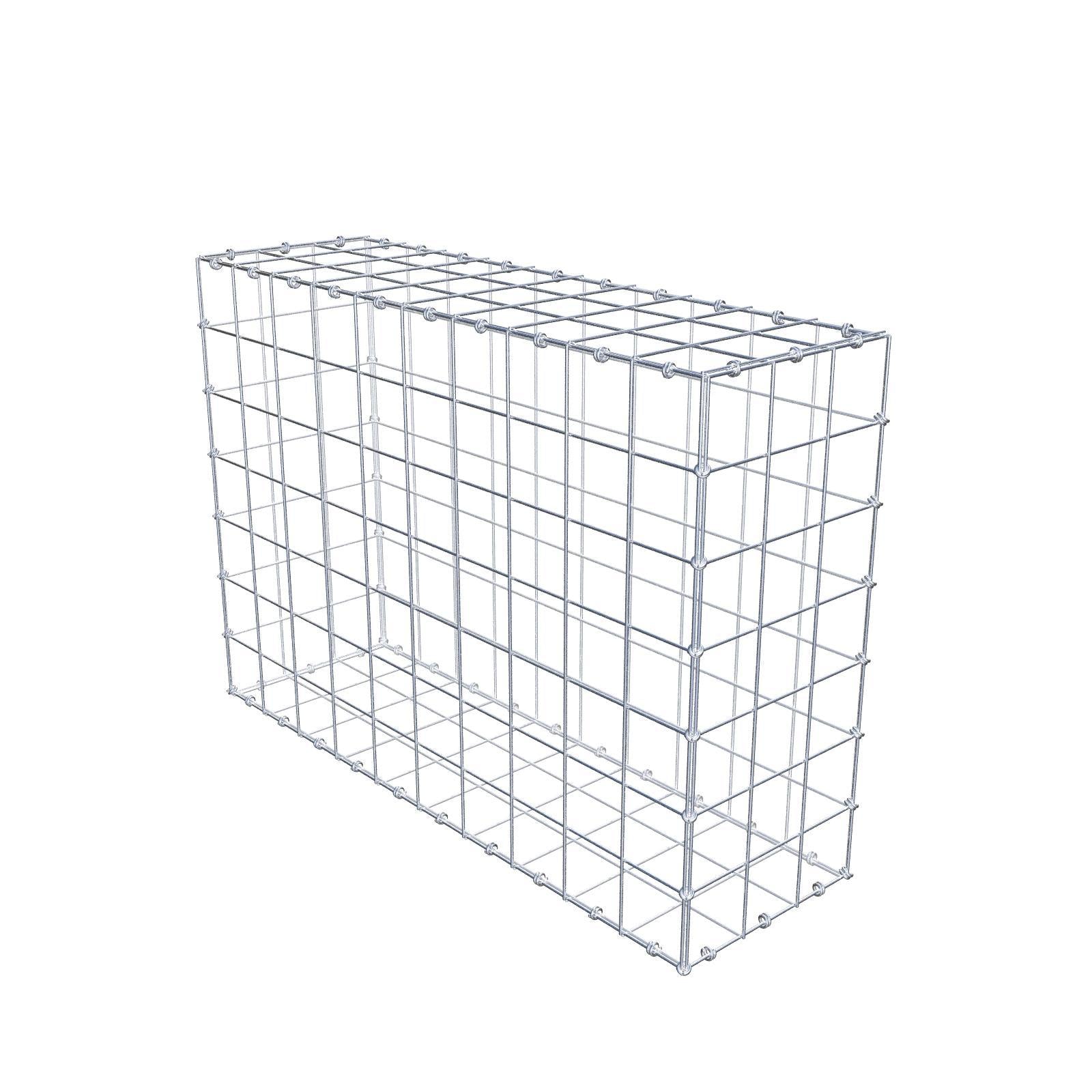 Gabião 100 cm x 70 cm x 30 cm (C x A x P), malhagem 10 x 10 cm, anel espiral