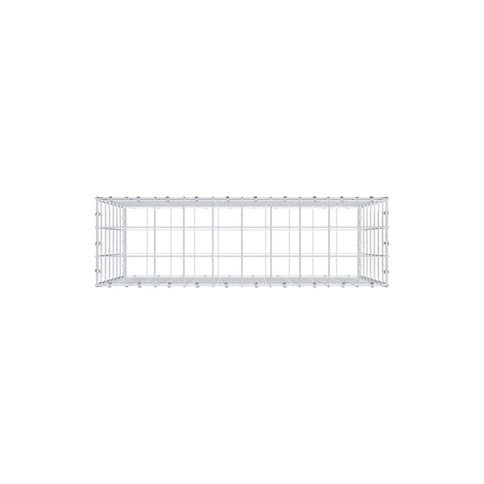 Gabião 100 cm x 70 cm x 30 cm (C x A x P), malhagem 10 x 10 cm, anel espiral