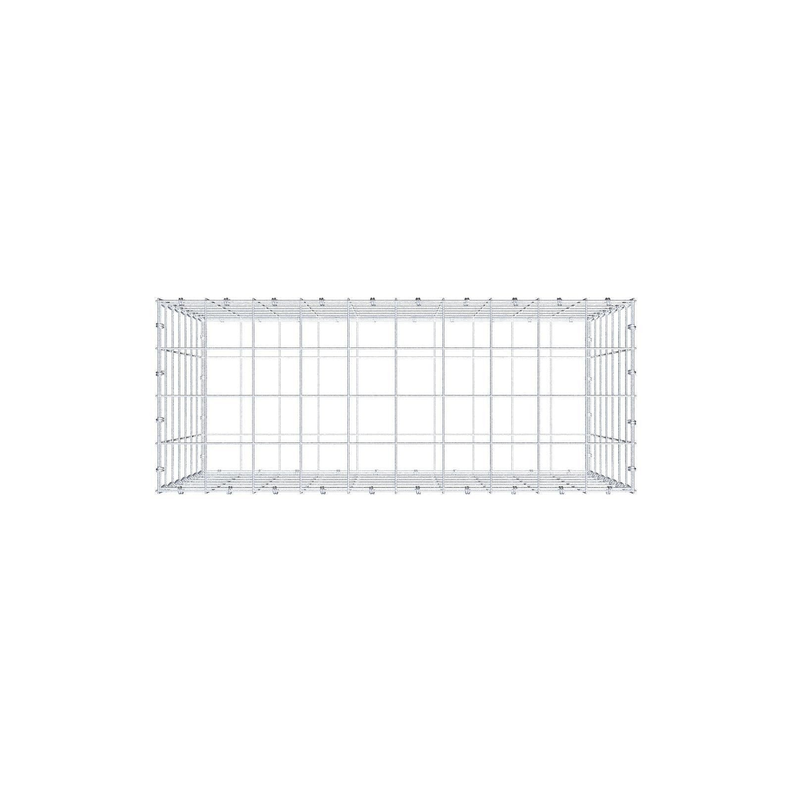 Gabião 100 cm x 70 cm x 40 cm (C x A x P), malhagem 10 x 10 cm, anel espiral