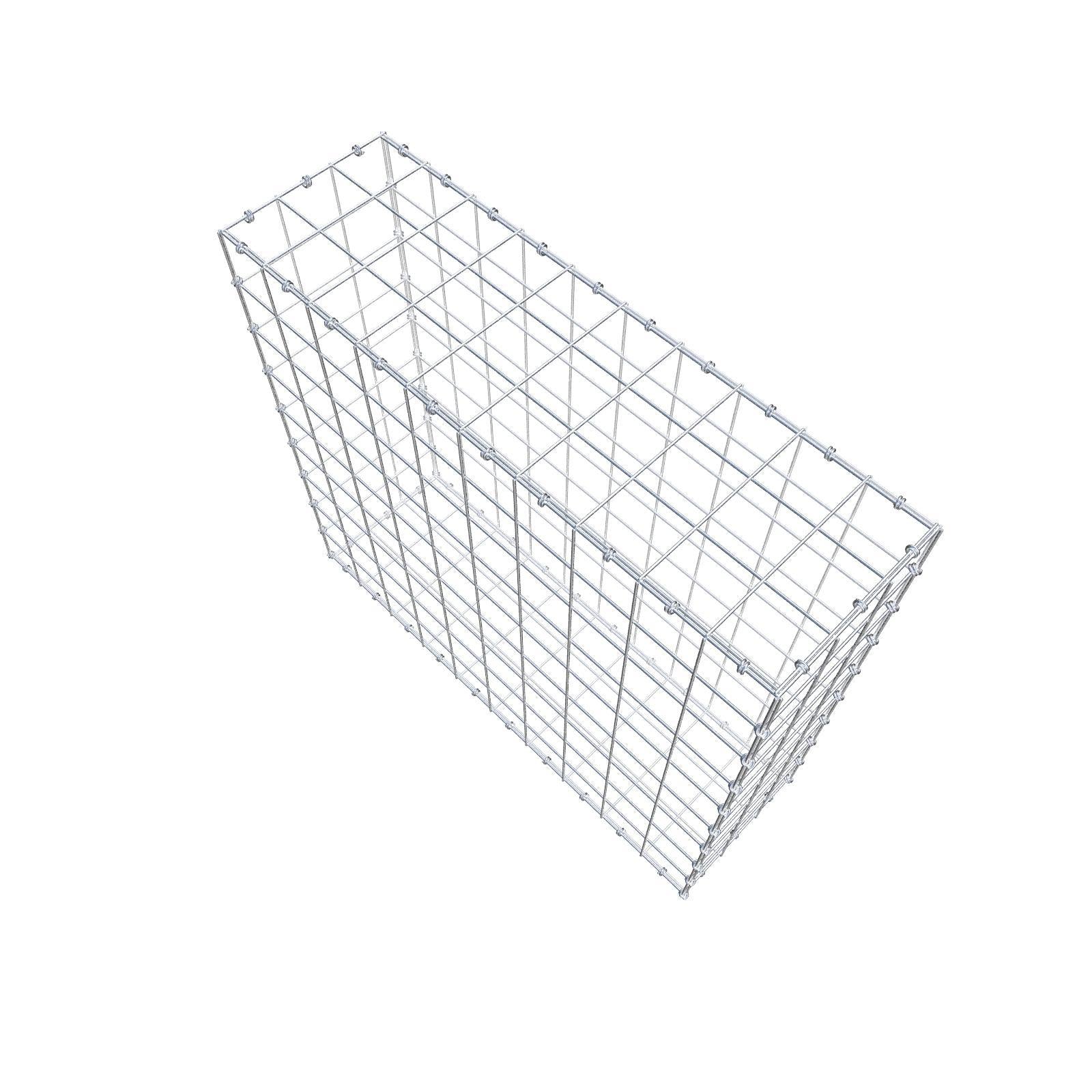 Gabião 100 cm x 90 cm x 30 cm (C x A x P), malhagem 10 x 10 cm, anel espiral