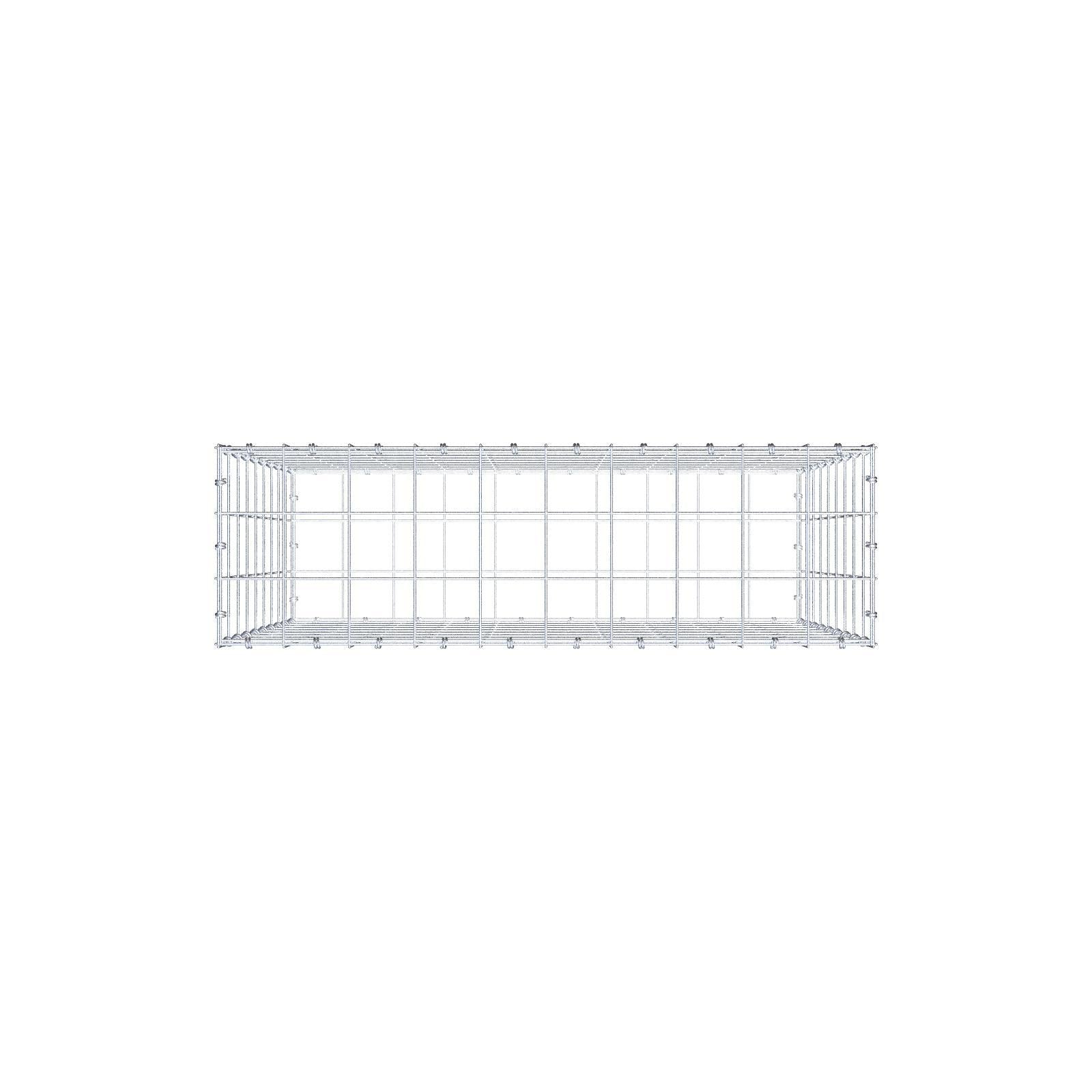 Gabião 100 cm x 90 cm x 30 cm (C x A x P), malhagem 10 x 10 cm, anel espiral