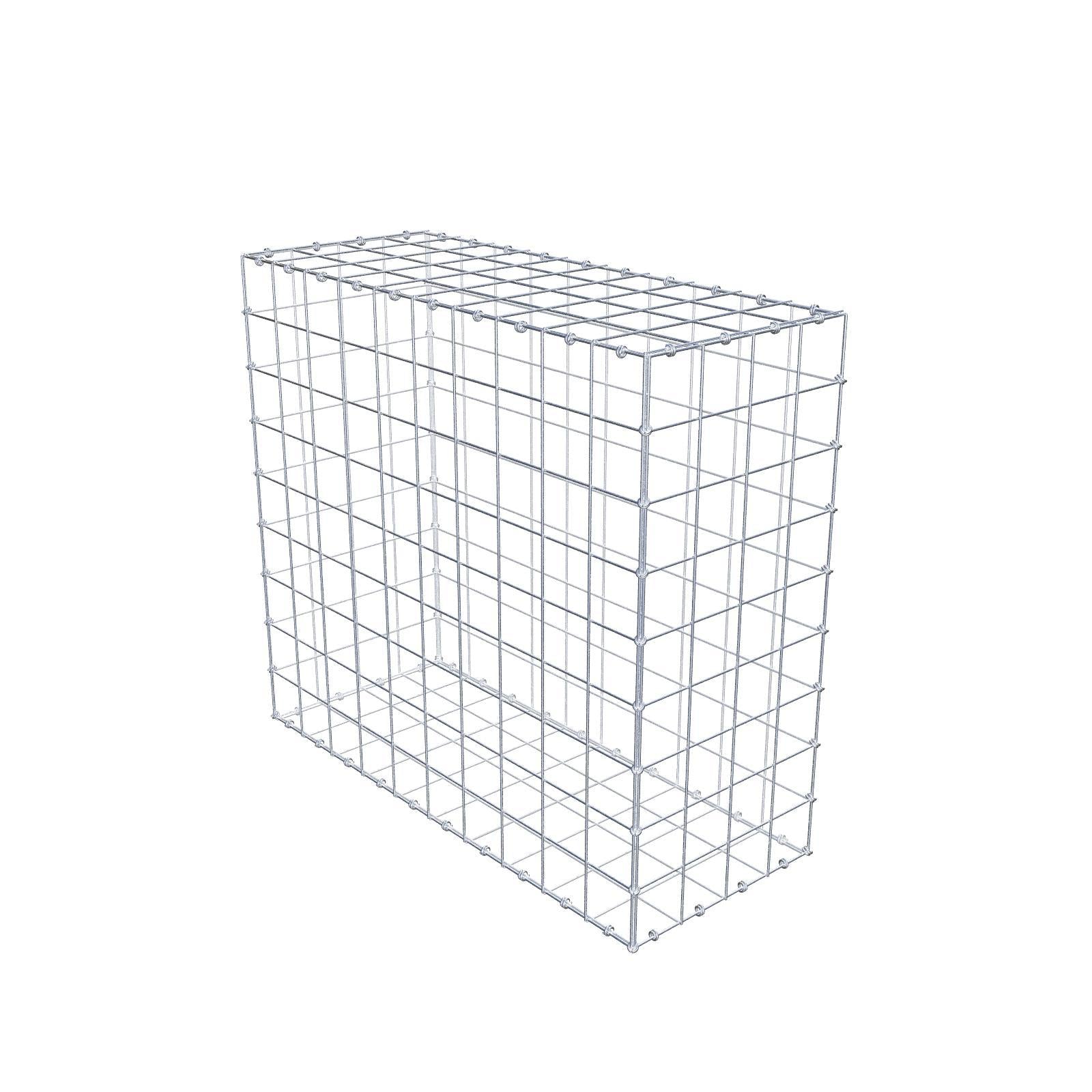 Gabião 100 cm x 90 cm x 40 cm (C x A x P), malhagem 10 x 10 cm, anel espiral