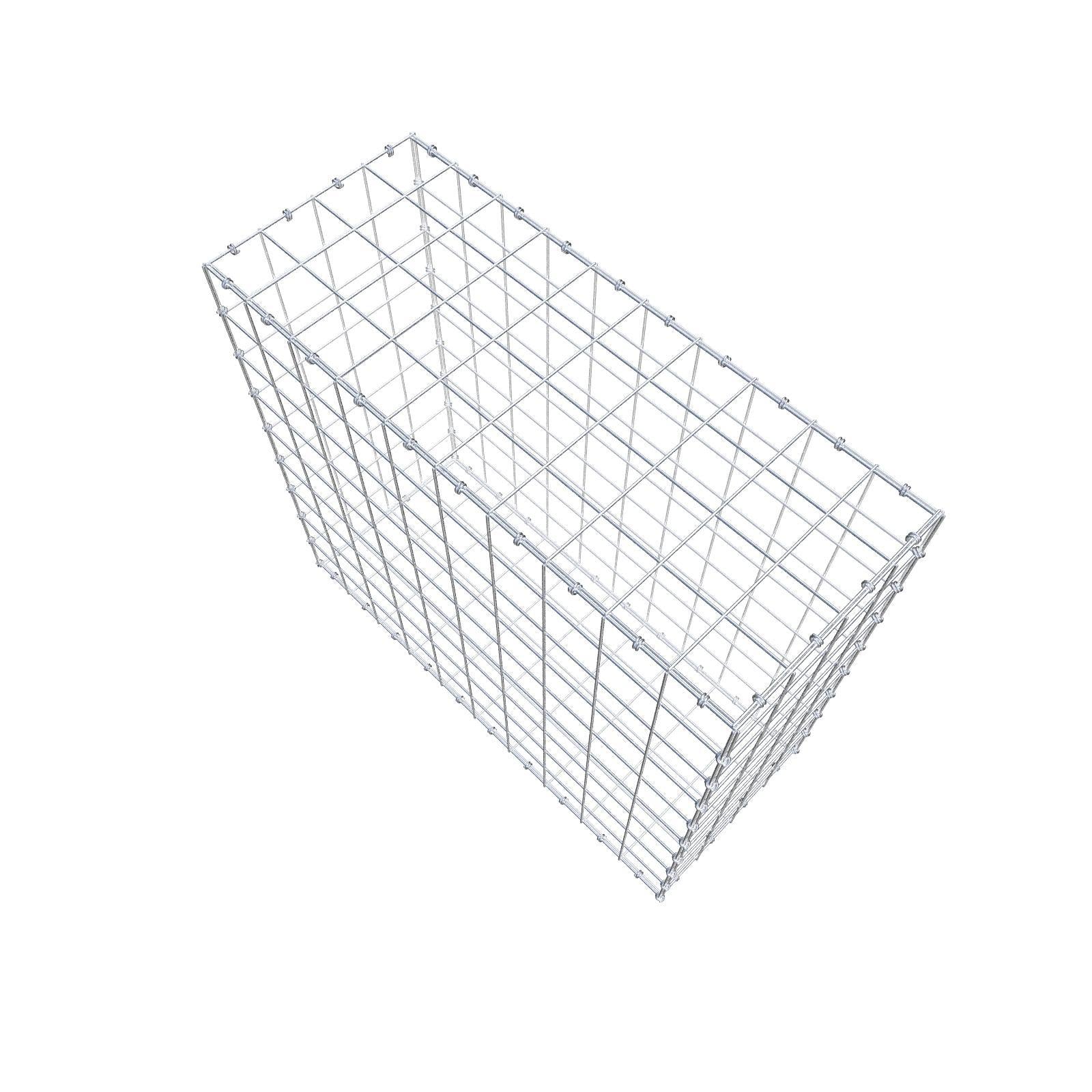 Gabião 100 cm x 90 cm x 40 cm (C x A x P), malhagem 10 x 10 cm, anel espiral