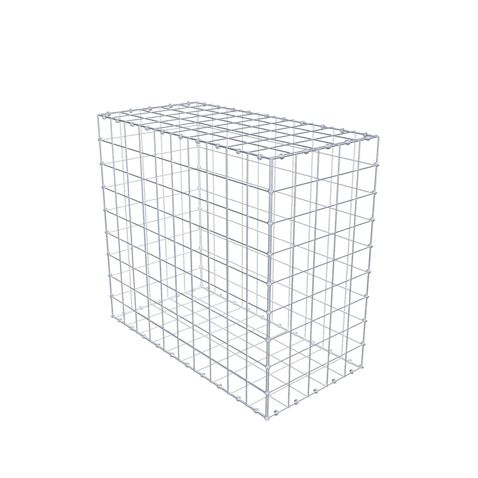 Gabion 100 cm x 90 cm x 50 cm (L x H x D), maskstorlek 10 x 10 cm, spiralring