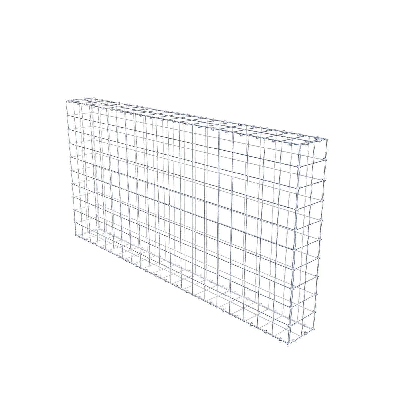 Gabione 200 cm x 100 cm x 20 cm (L x H x T), Maschenweite 10 x 10 cm, Spiralring